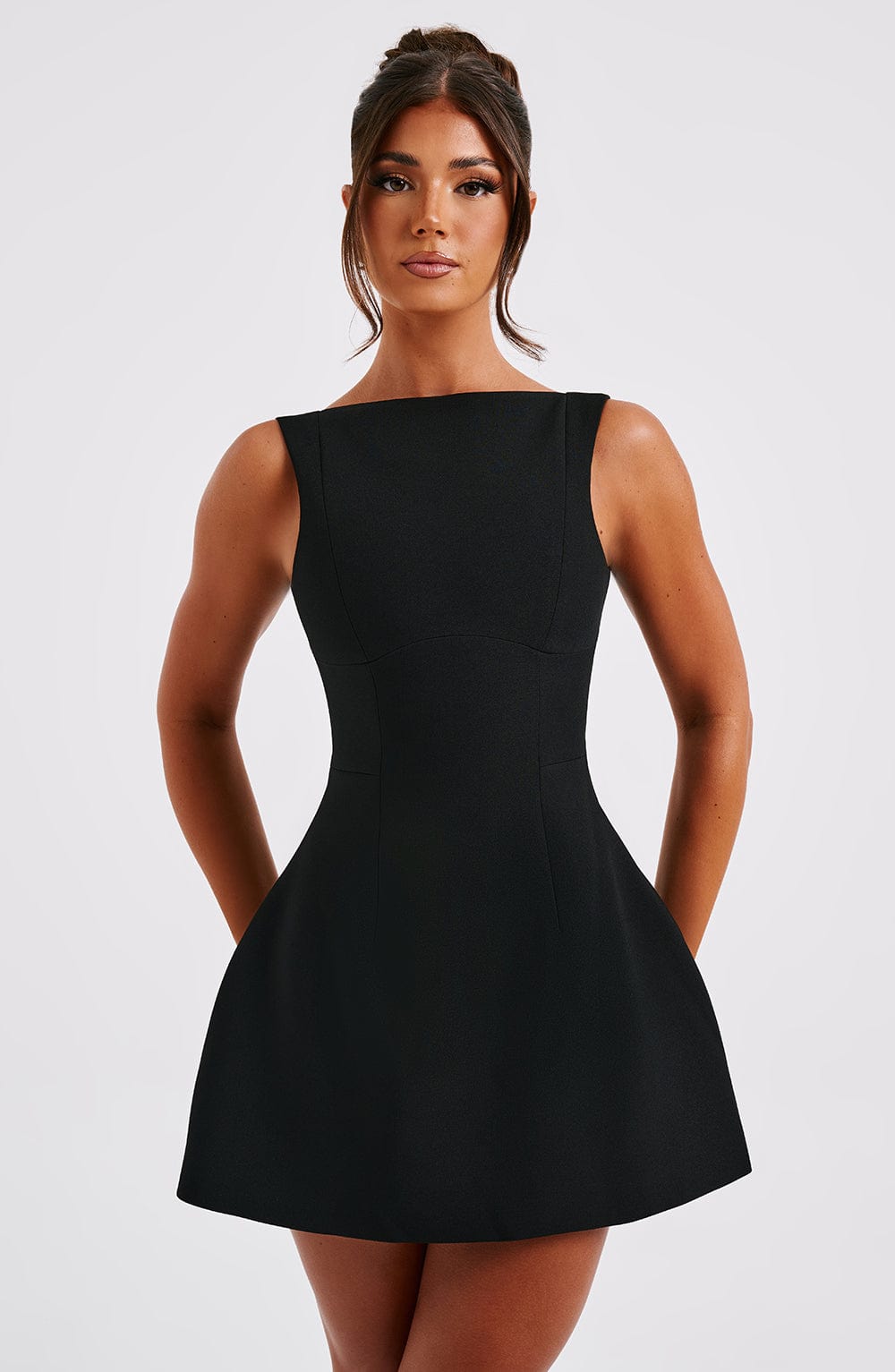 minilena Alana Mini Dress Black