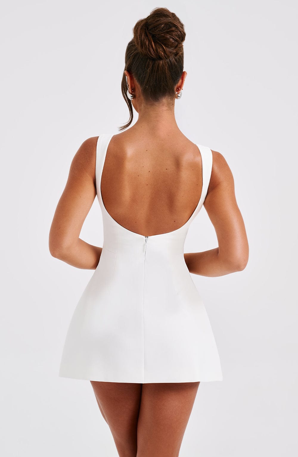 minilena Alana Mini Dress Ivory