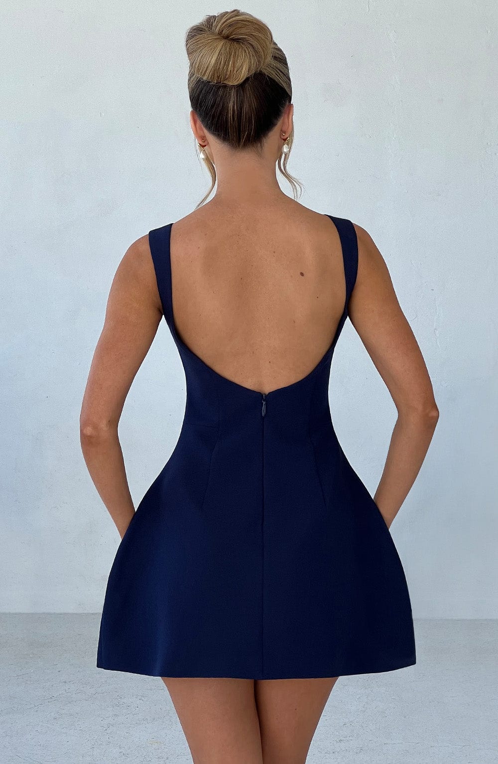 minilena Alana Mini Dress Navy