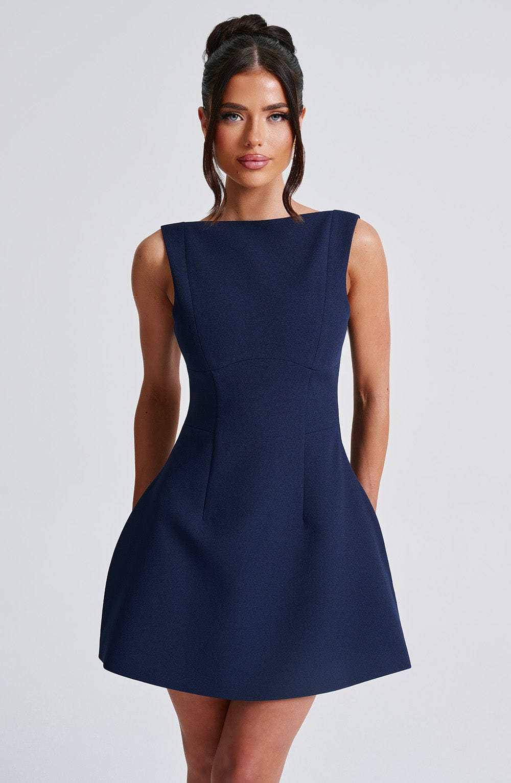 minilena Alana Mini Dress Navy