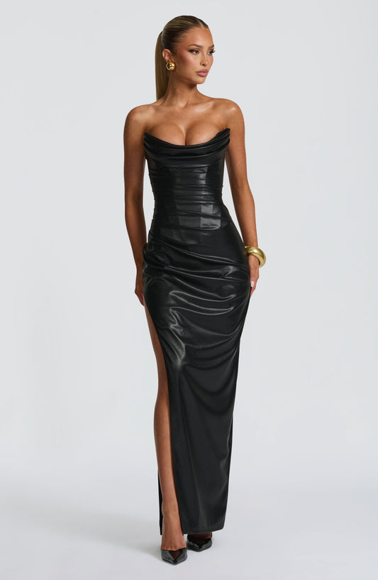 minilena Alba Maxi Dress Black