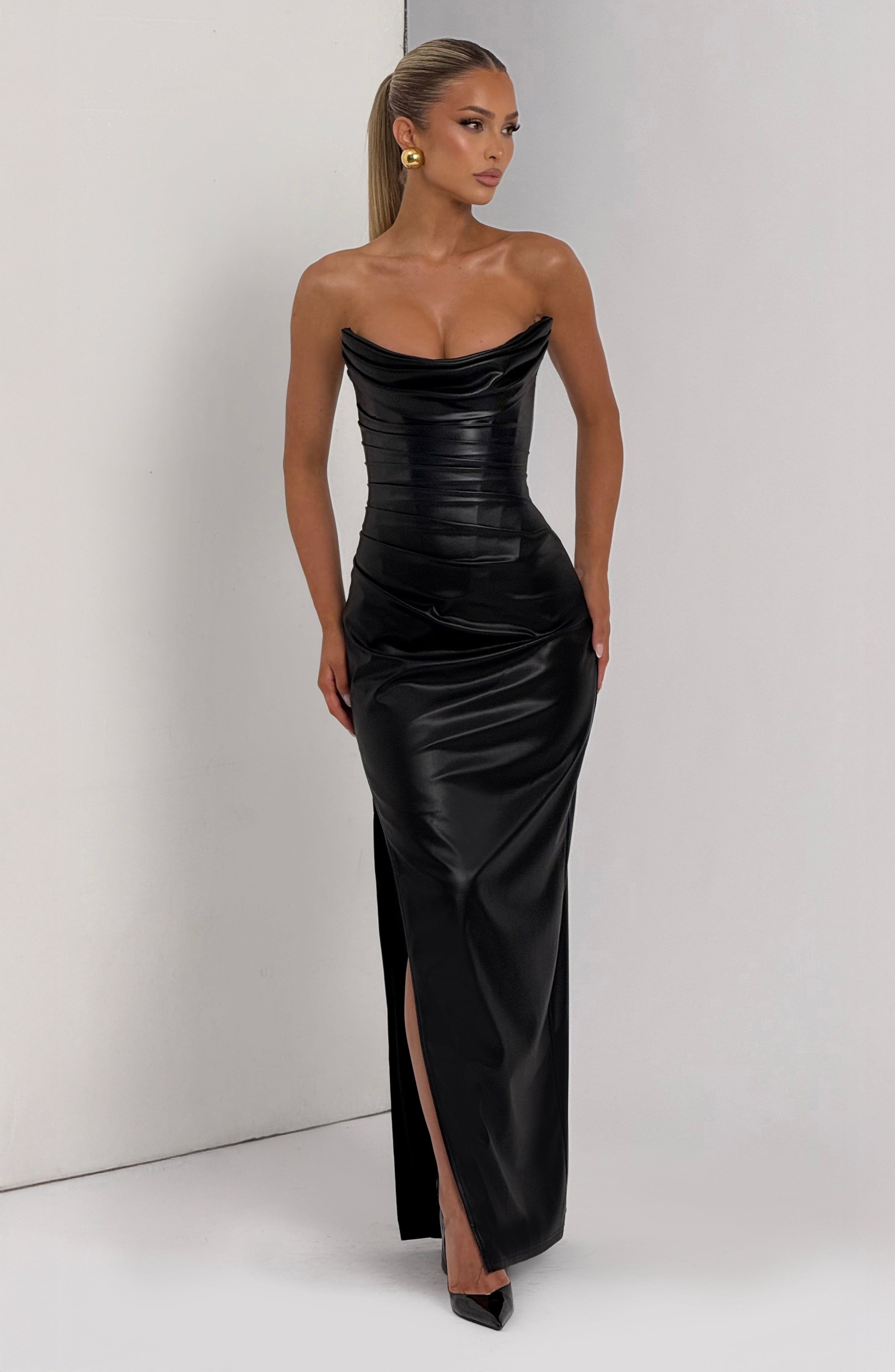 minilena Alba Maxi Dress Black