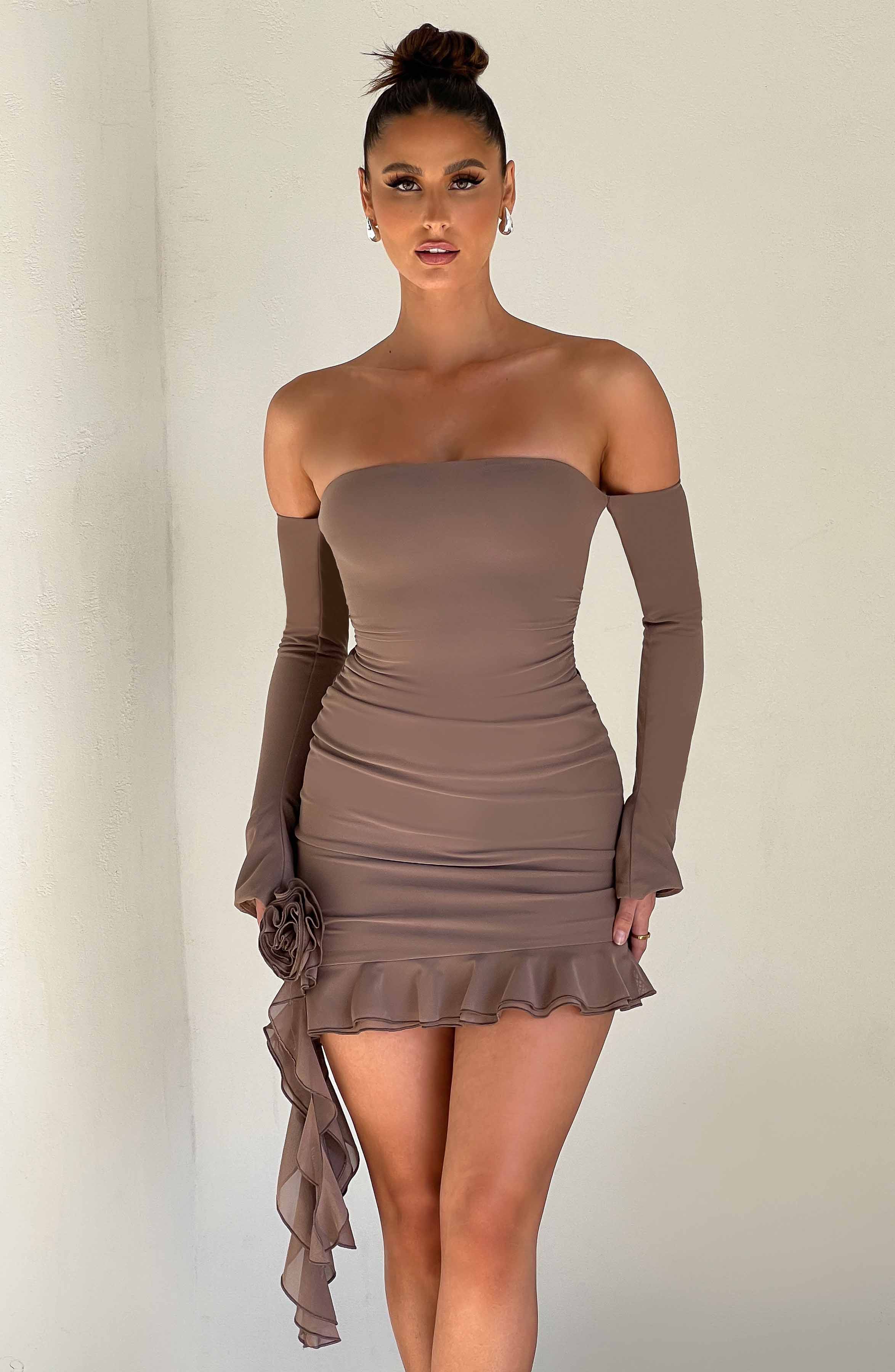 minilena Alix Mini Dress Chocolate