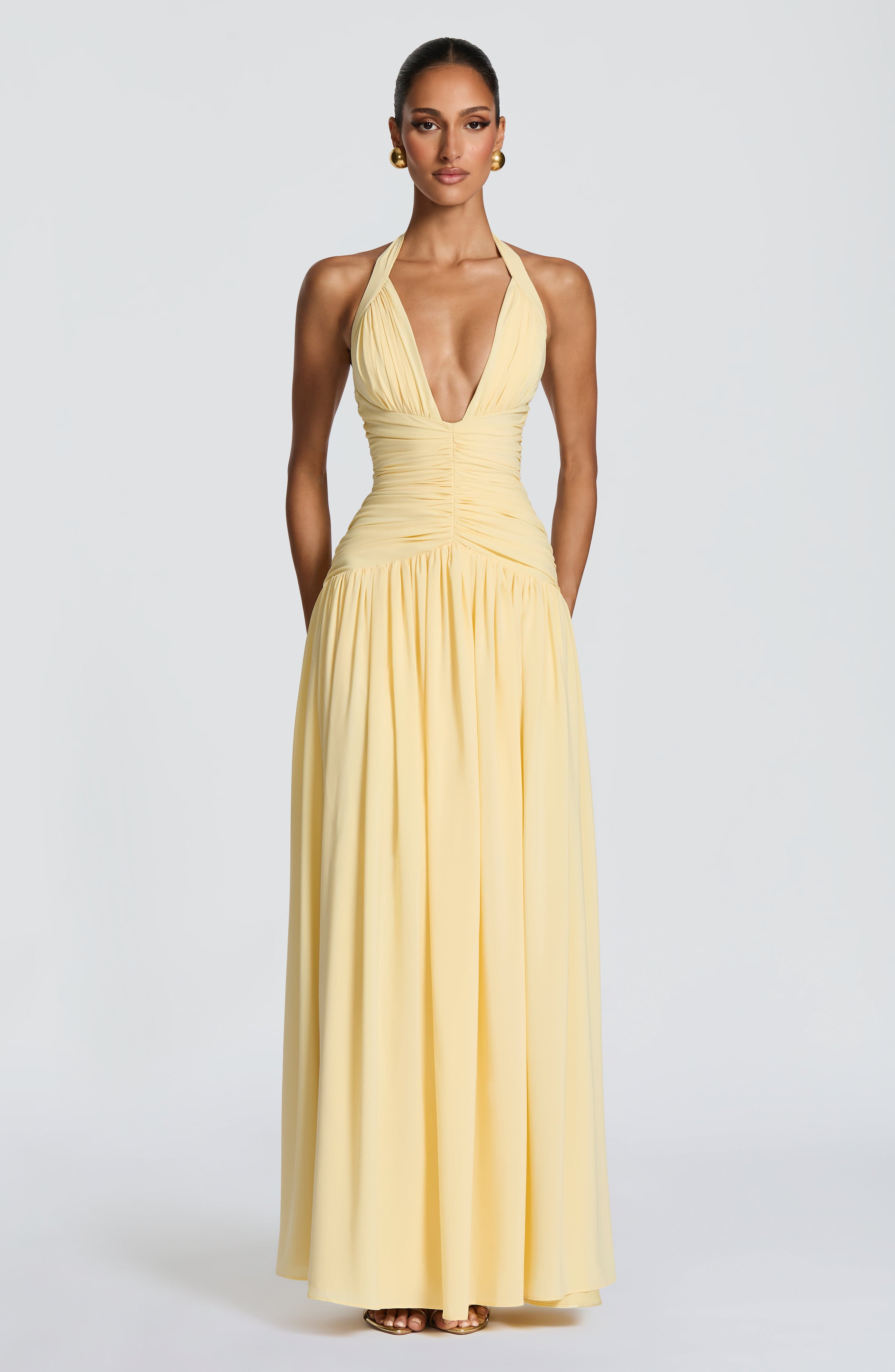 minilena Amaris Maxi Dress Lemon