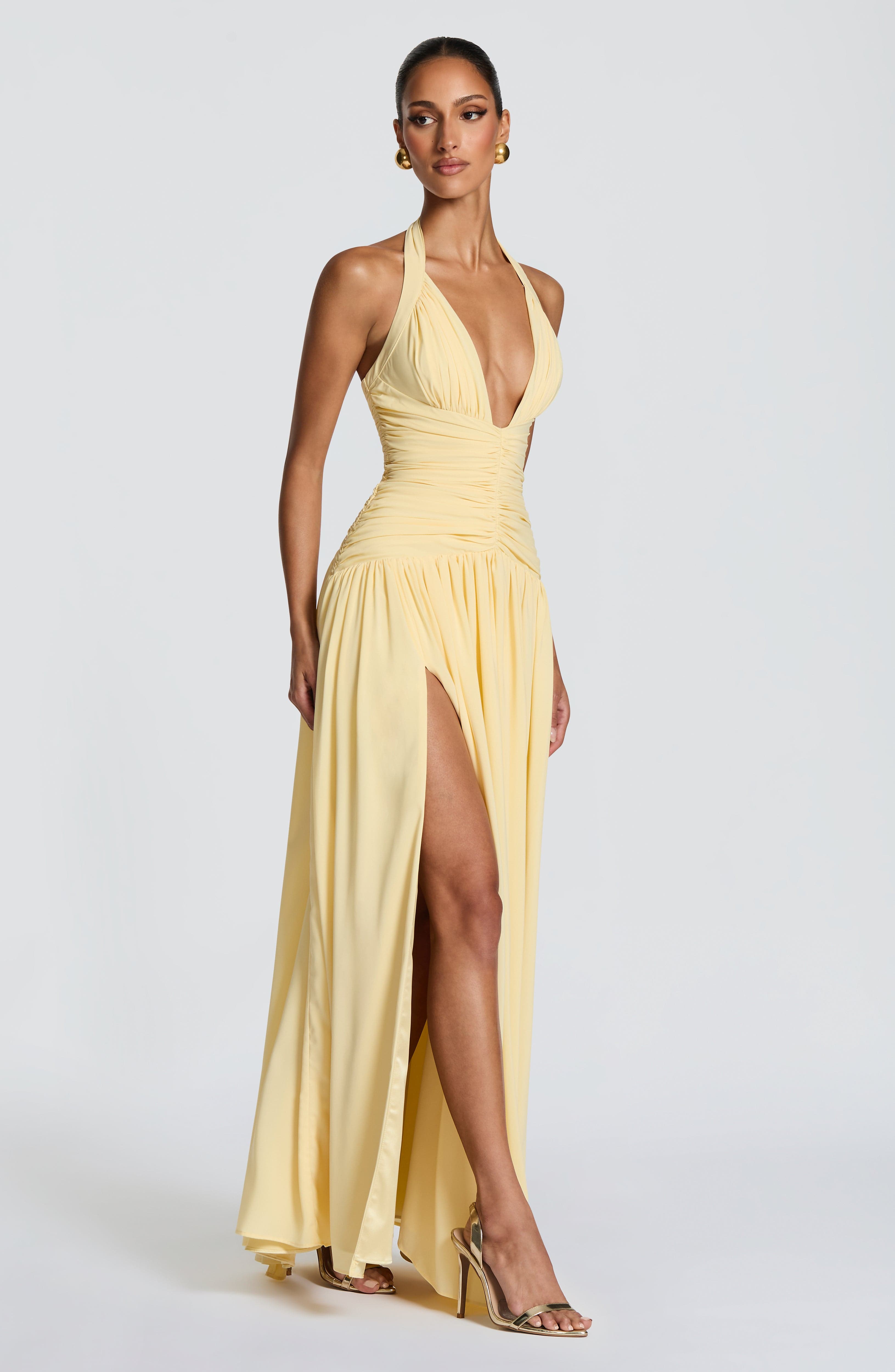 minilena Amaris Maxi Dress Lemon