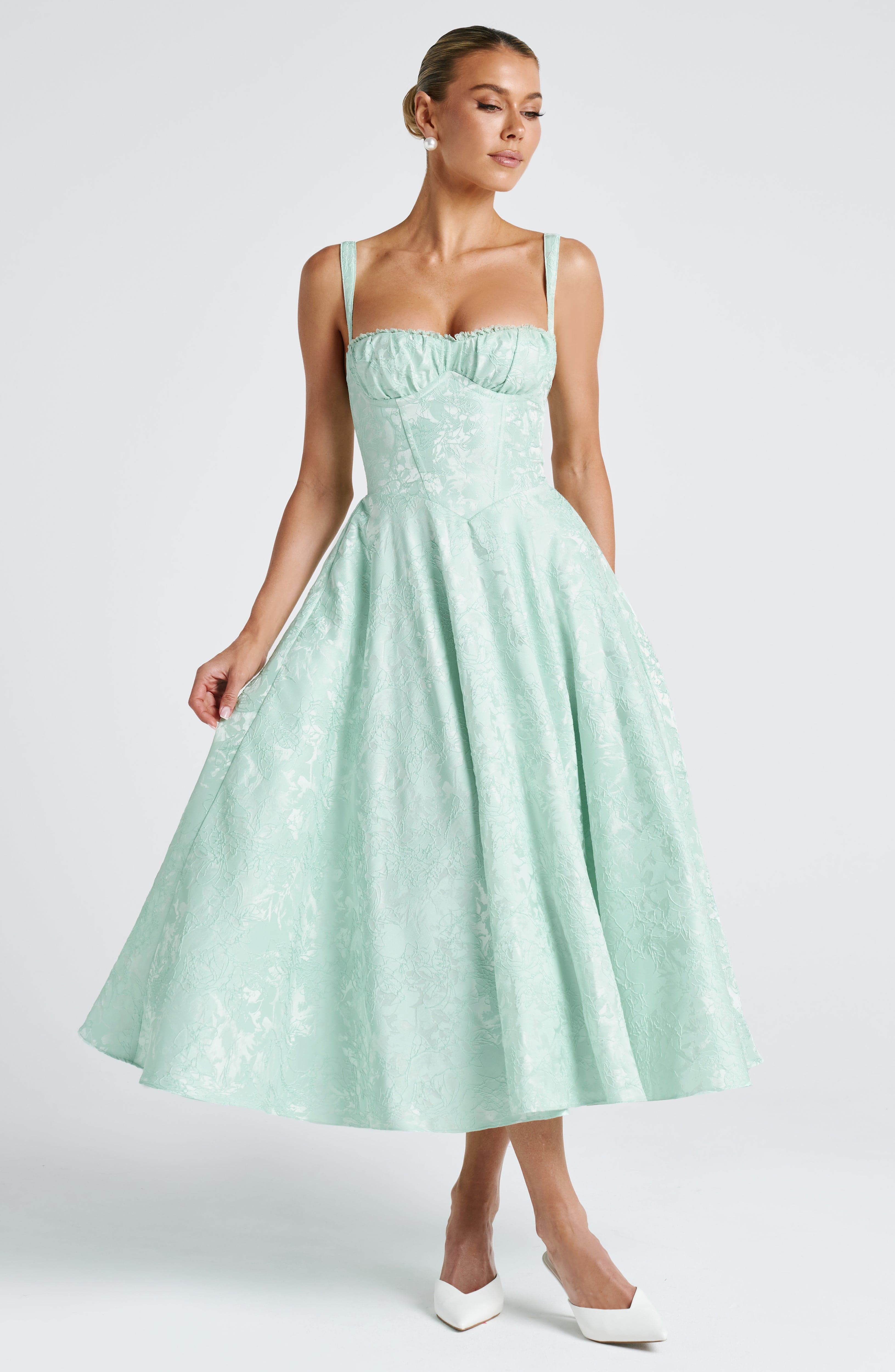 minilena Amity Midi Dress Mint