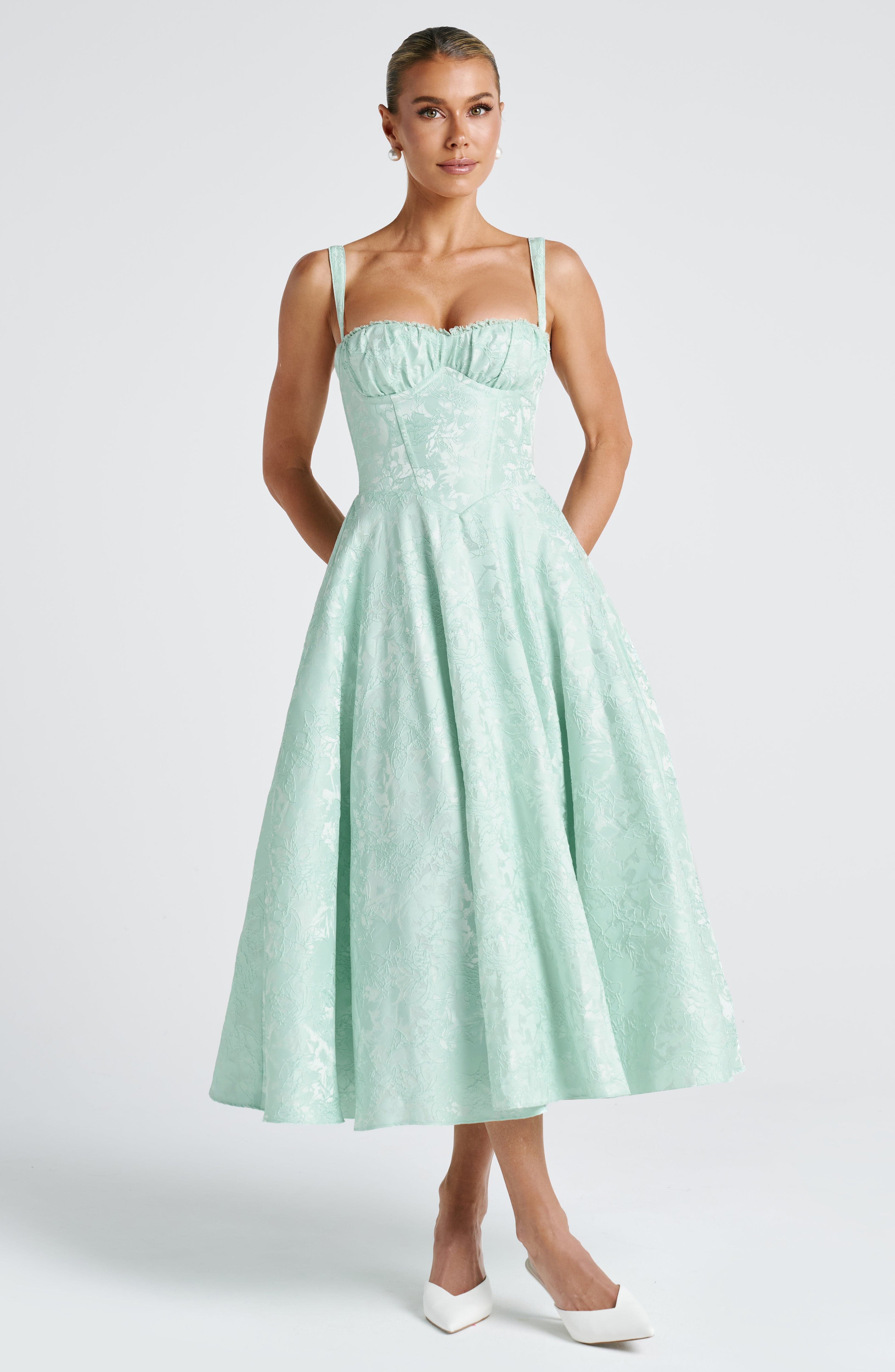 minilena Amity Midi Dress Mint