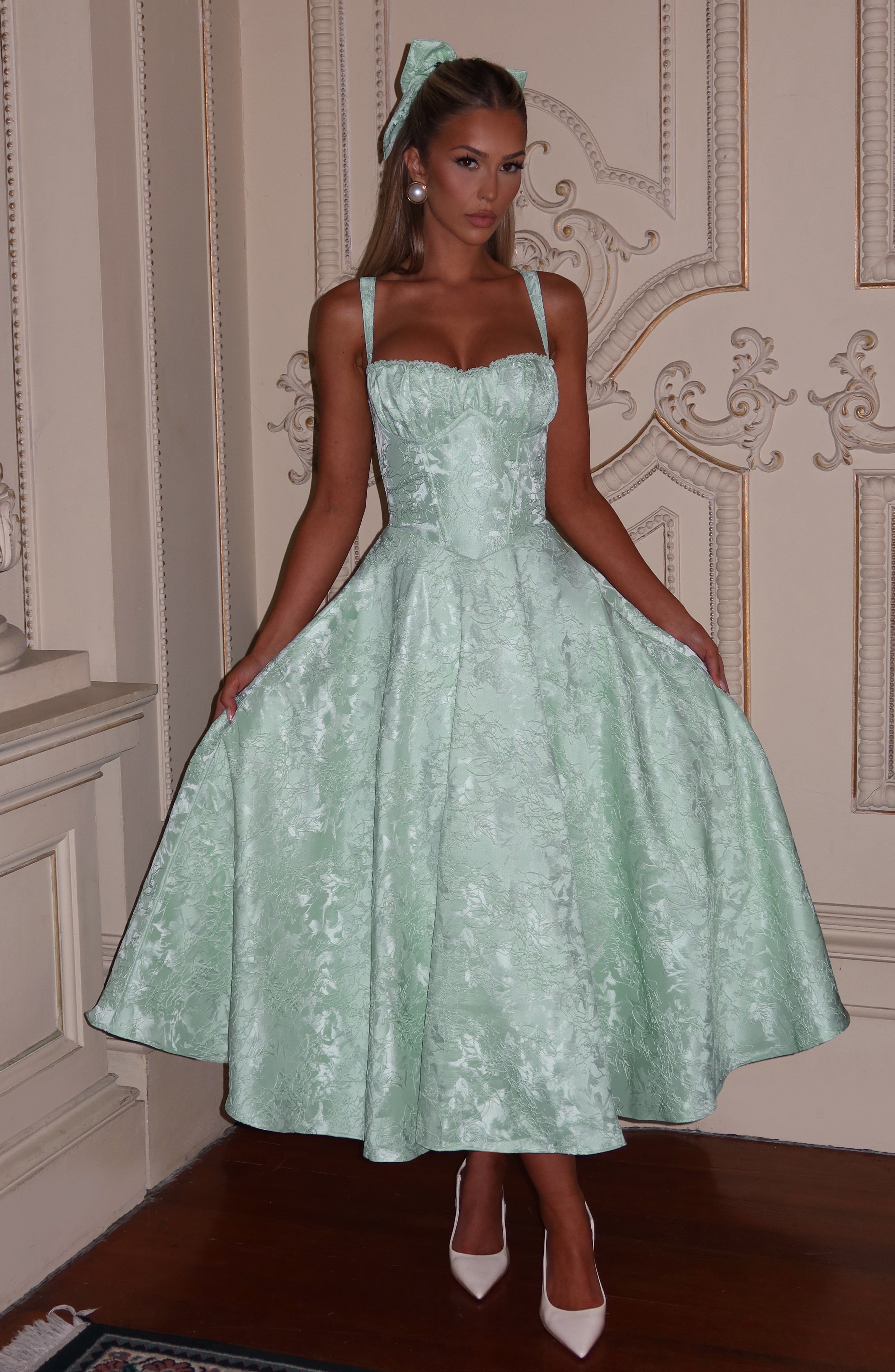 minilena Amity Midi Dress Mint