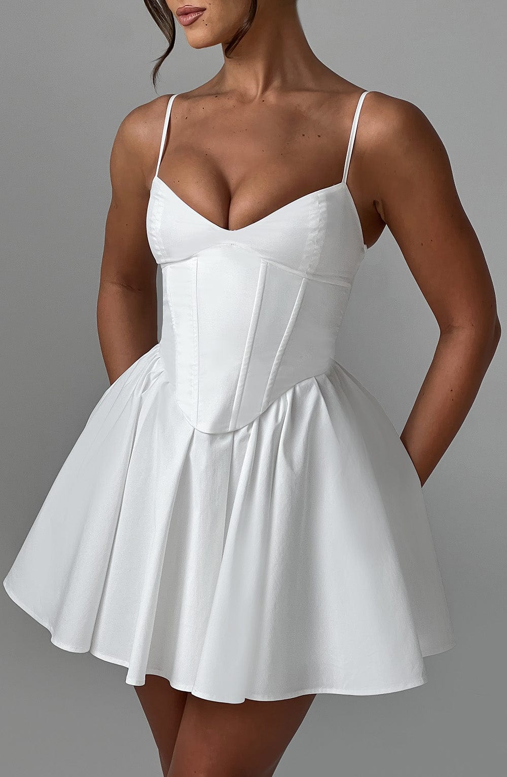 minilena Analeigh Mini Dress Ivory