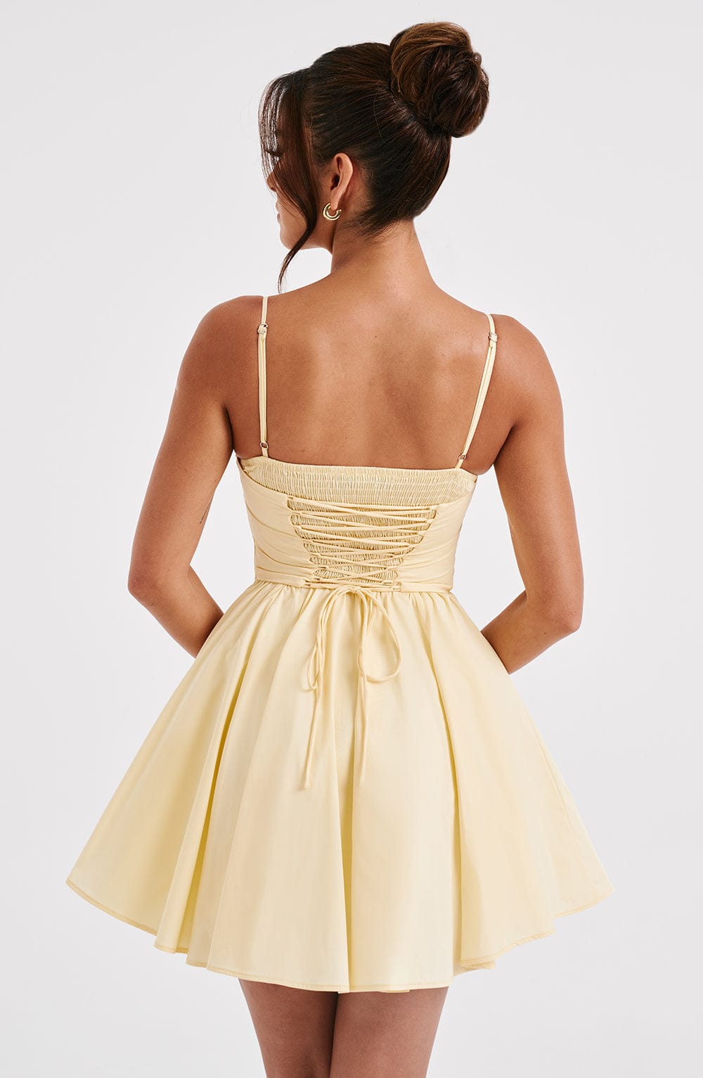 minilena Analeigh Mini Dress Lemon