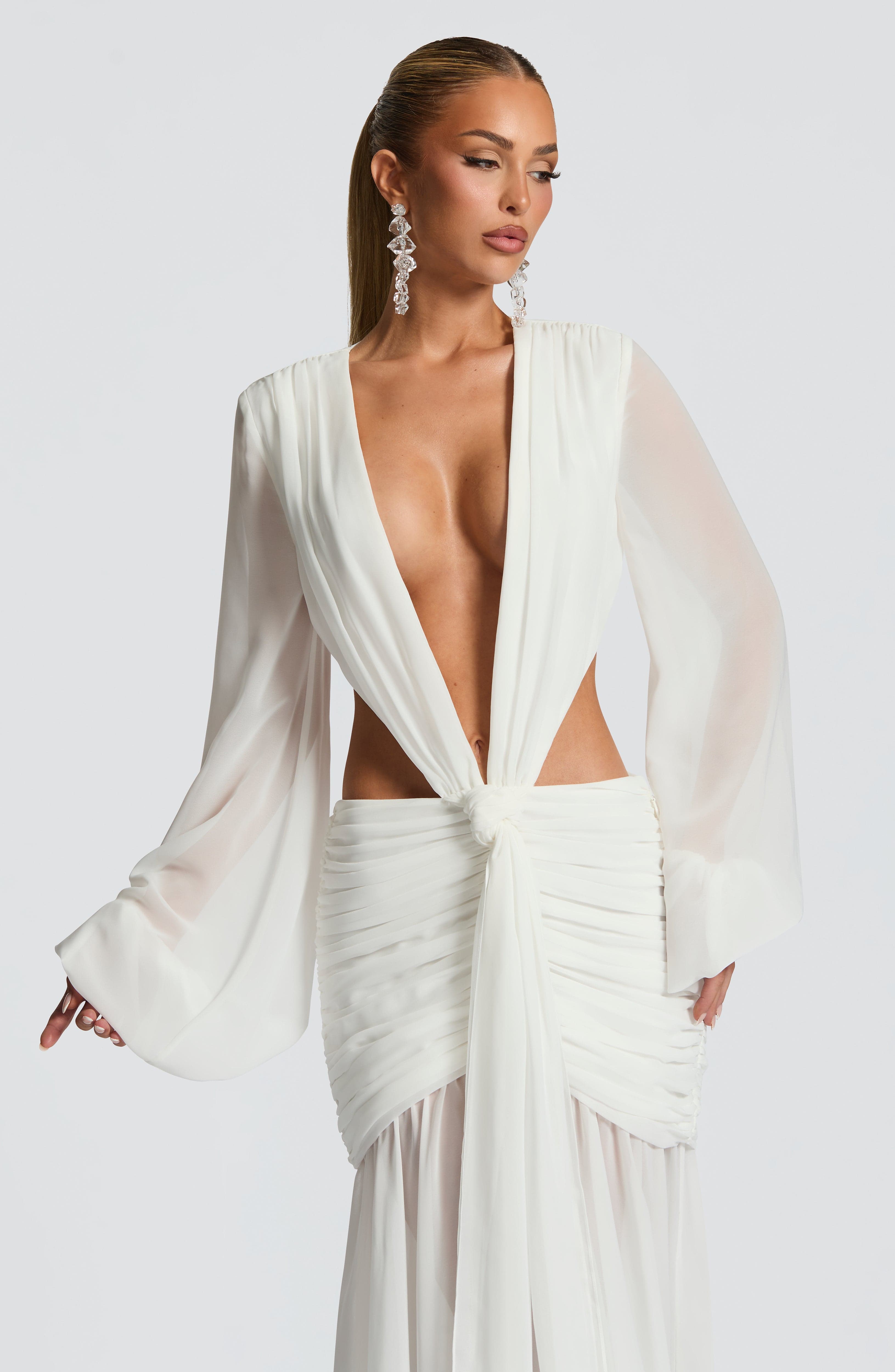 minilena Andrina Maxi Dress Ivory