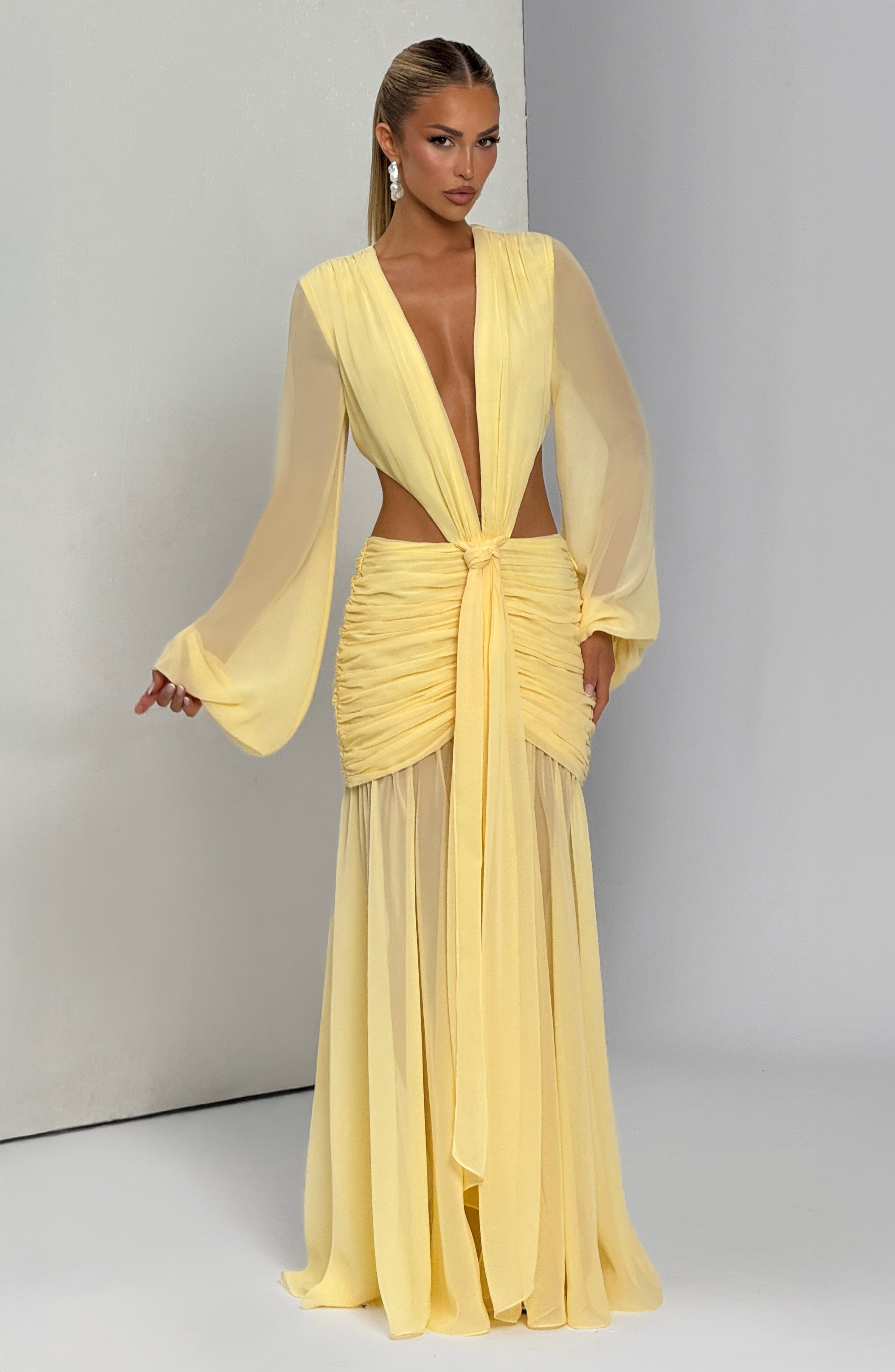 minilena Andrina Maxi Dress Lemon