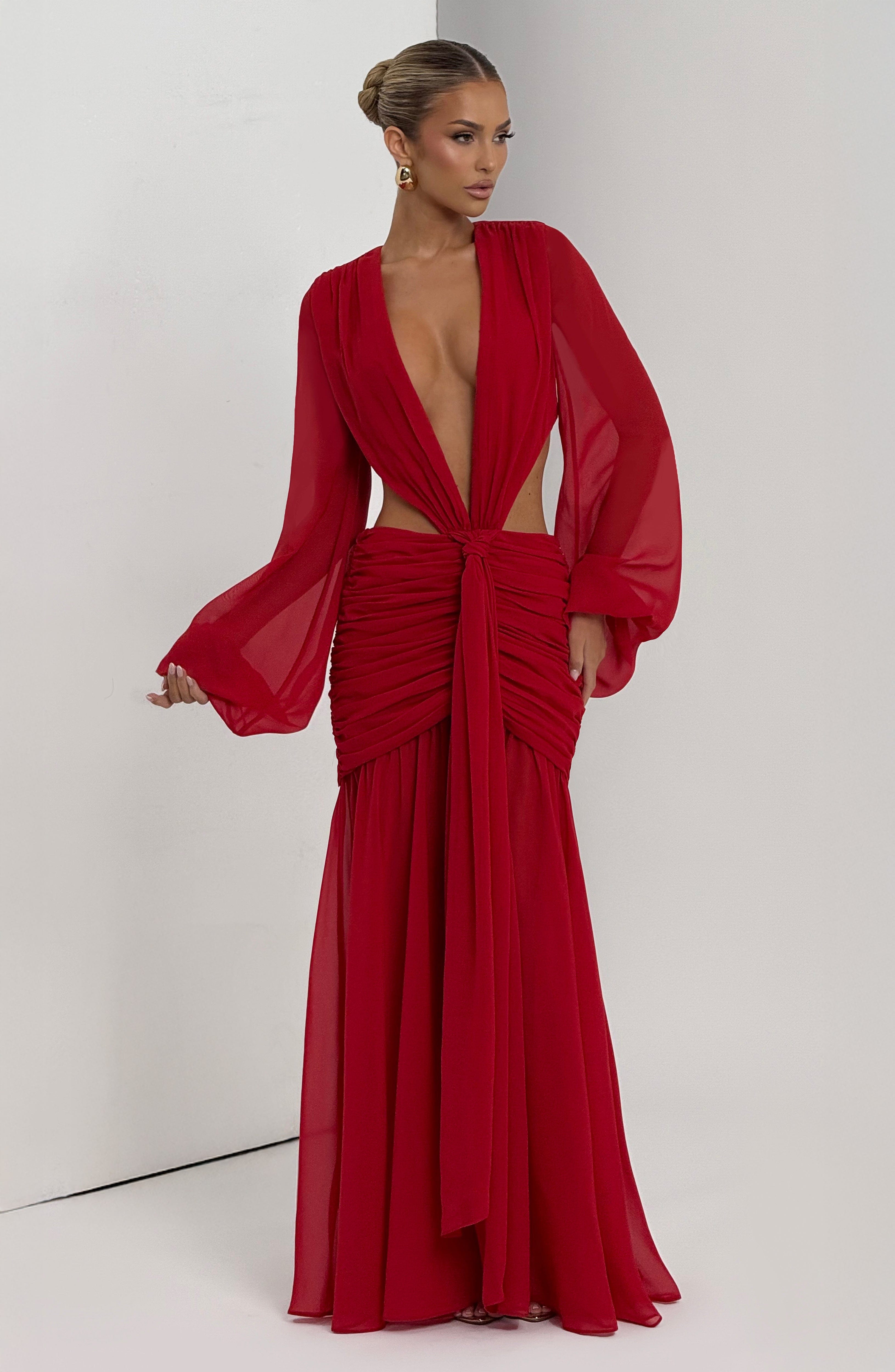 minilena Andrina Maxi Dress Red