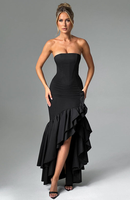 minilena Angelina Maxi Dress Black