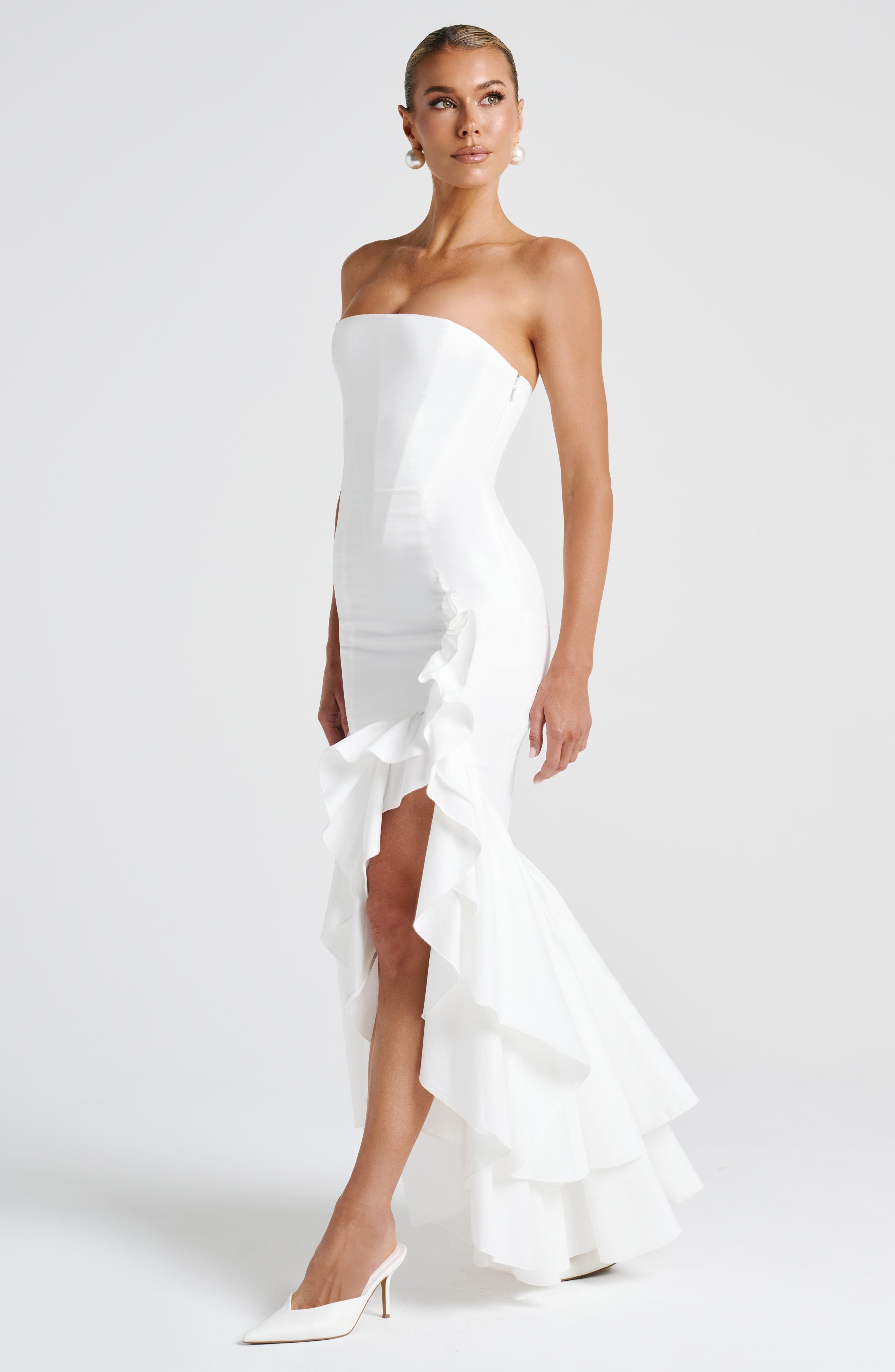 minilena Angelina Maxi Dress Ivory