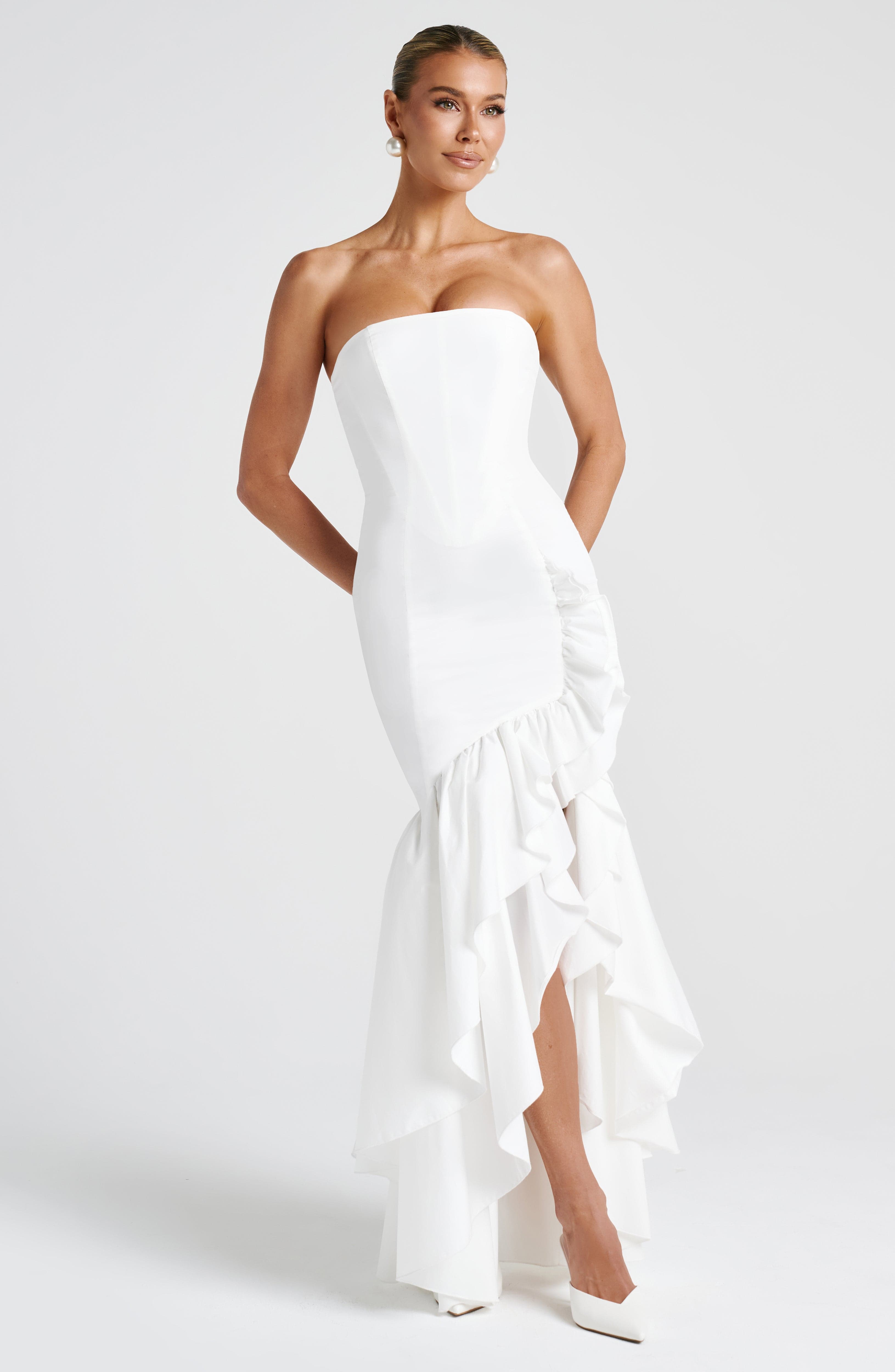 minilena Angelina Maxi Dress Ivory