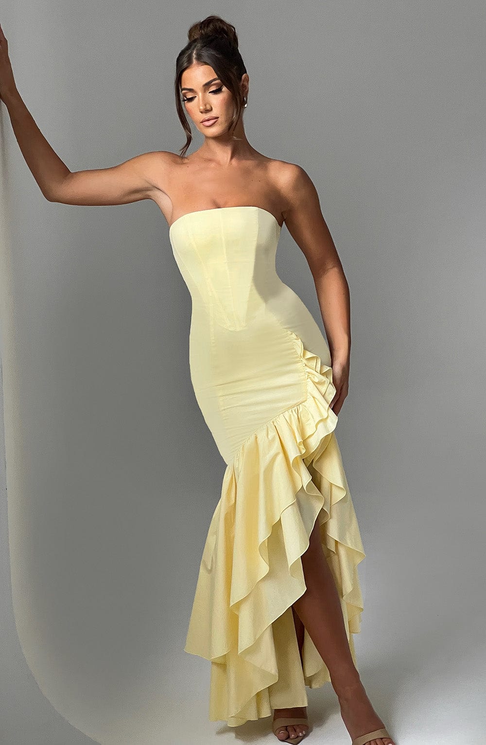 minilena Angelina Maxi Dress Lemon