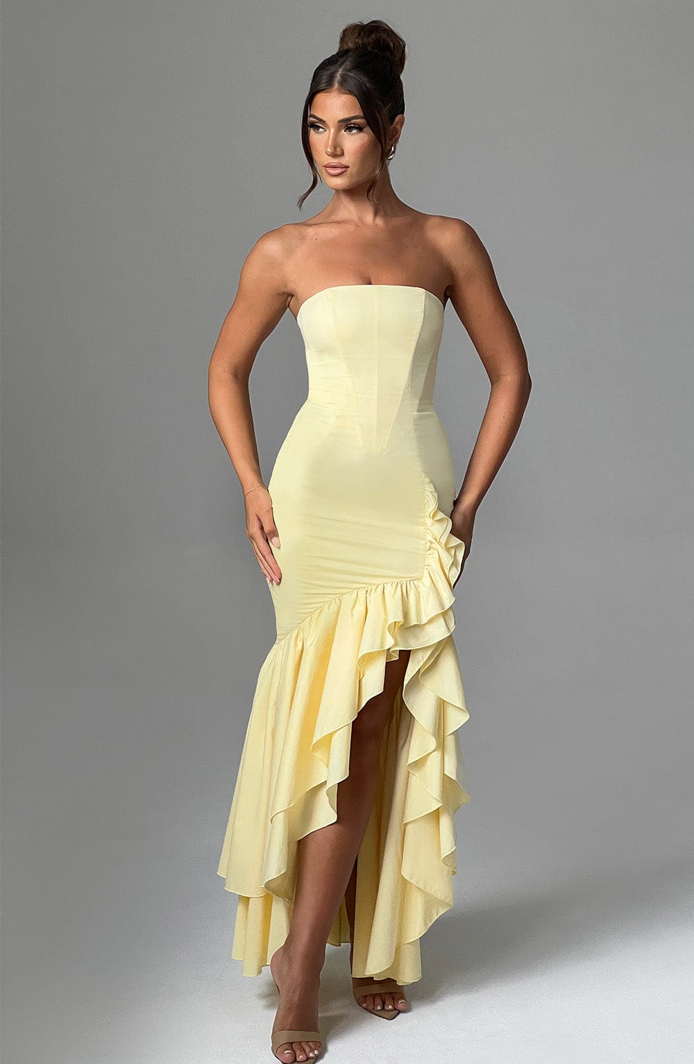 minilena Angelina Maxi Dress Lemon