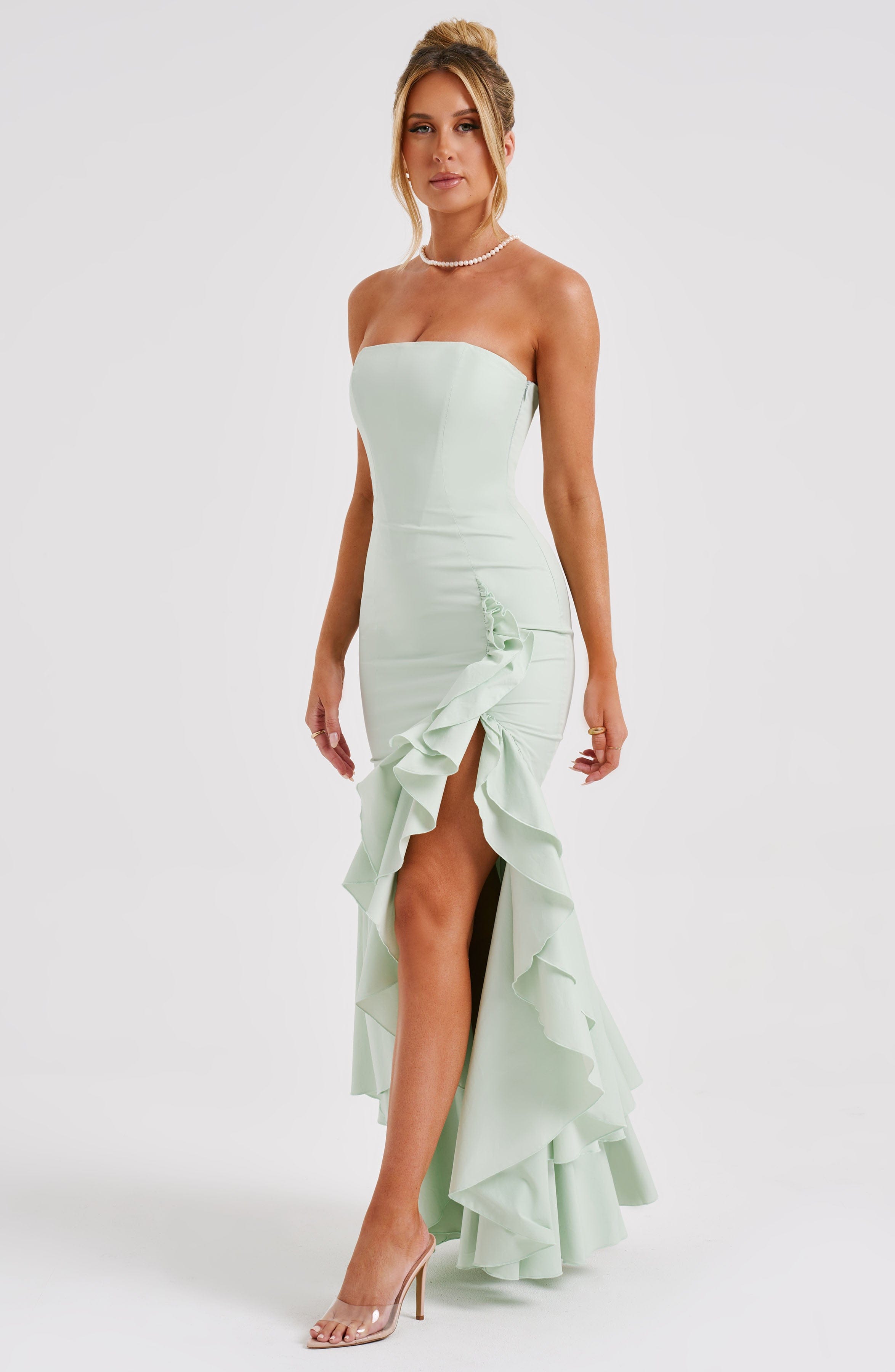 minilena Angelina Maxi Dress Sage