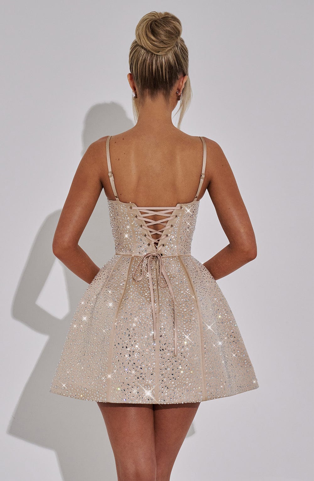 minilena Angelique Mini Dress Champagne