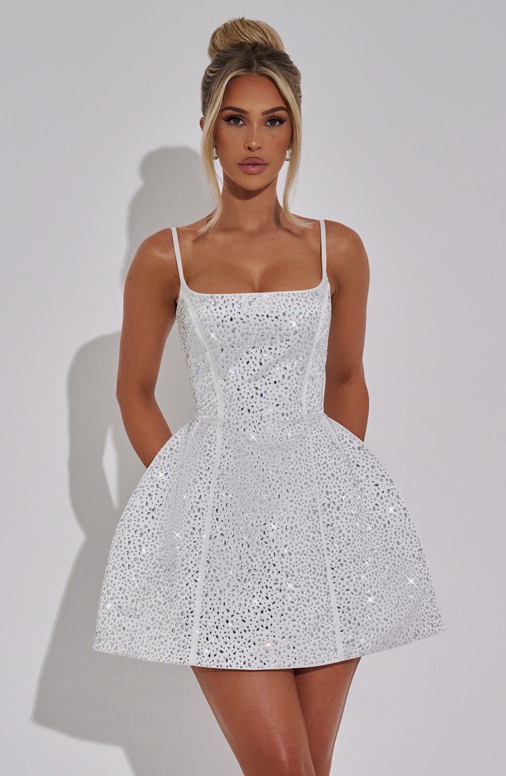 minilena Angelique Mini Dress Ivory