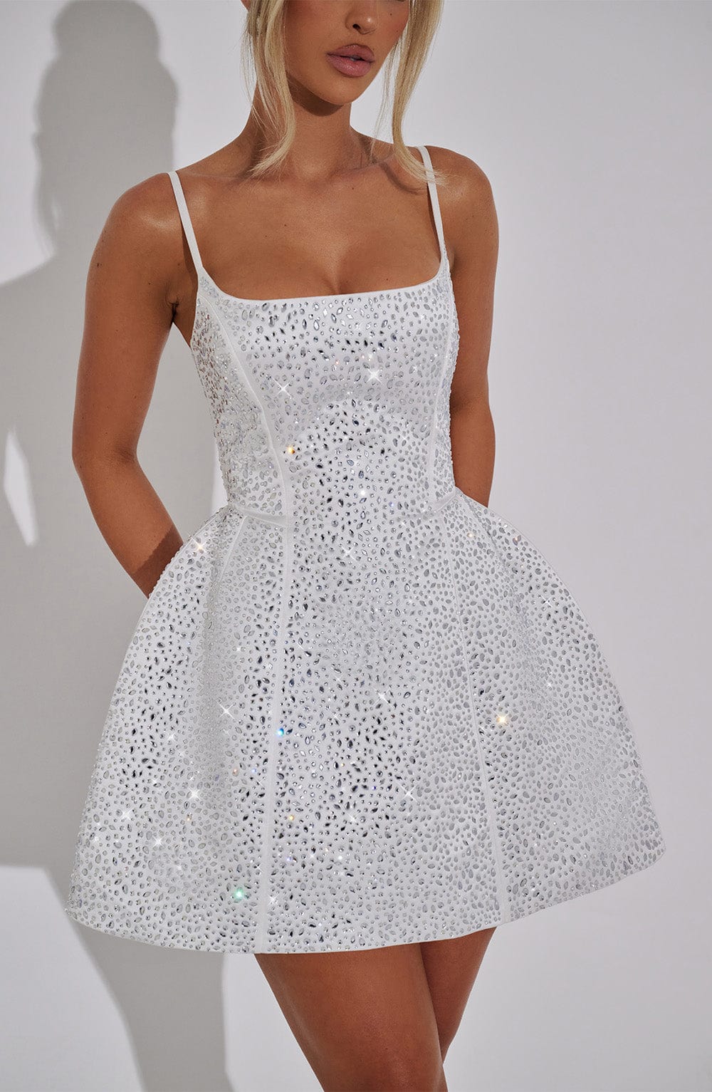 minilena Angelique Mini Dress Ivory