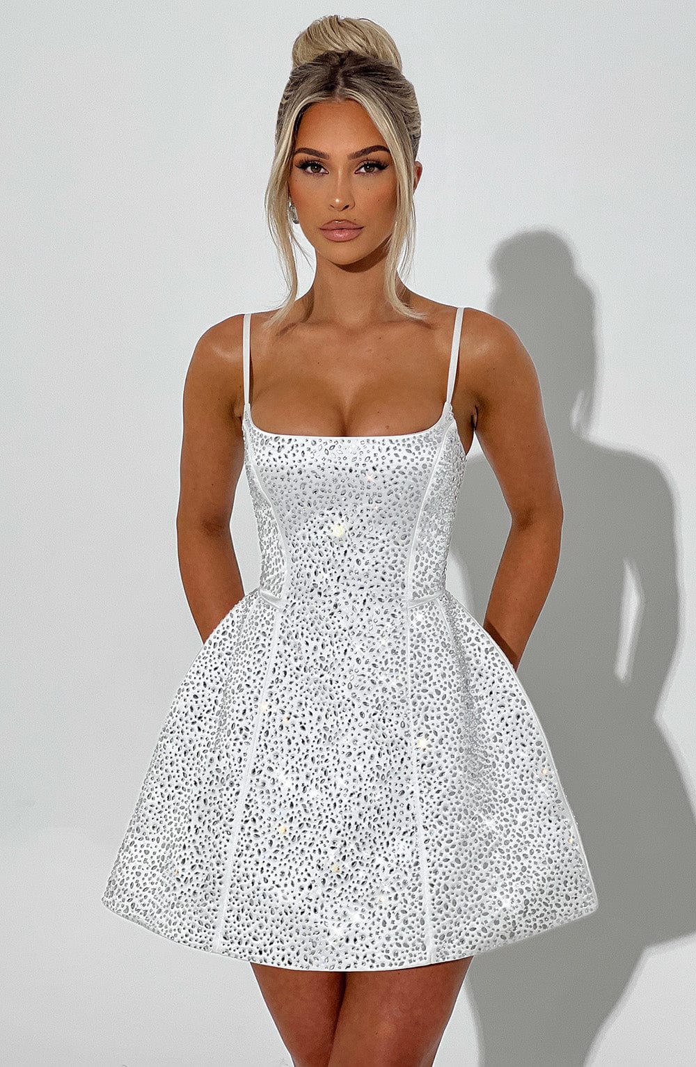 minilena Angelique Mini Dress Ivory