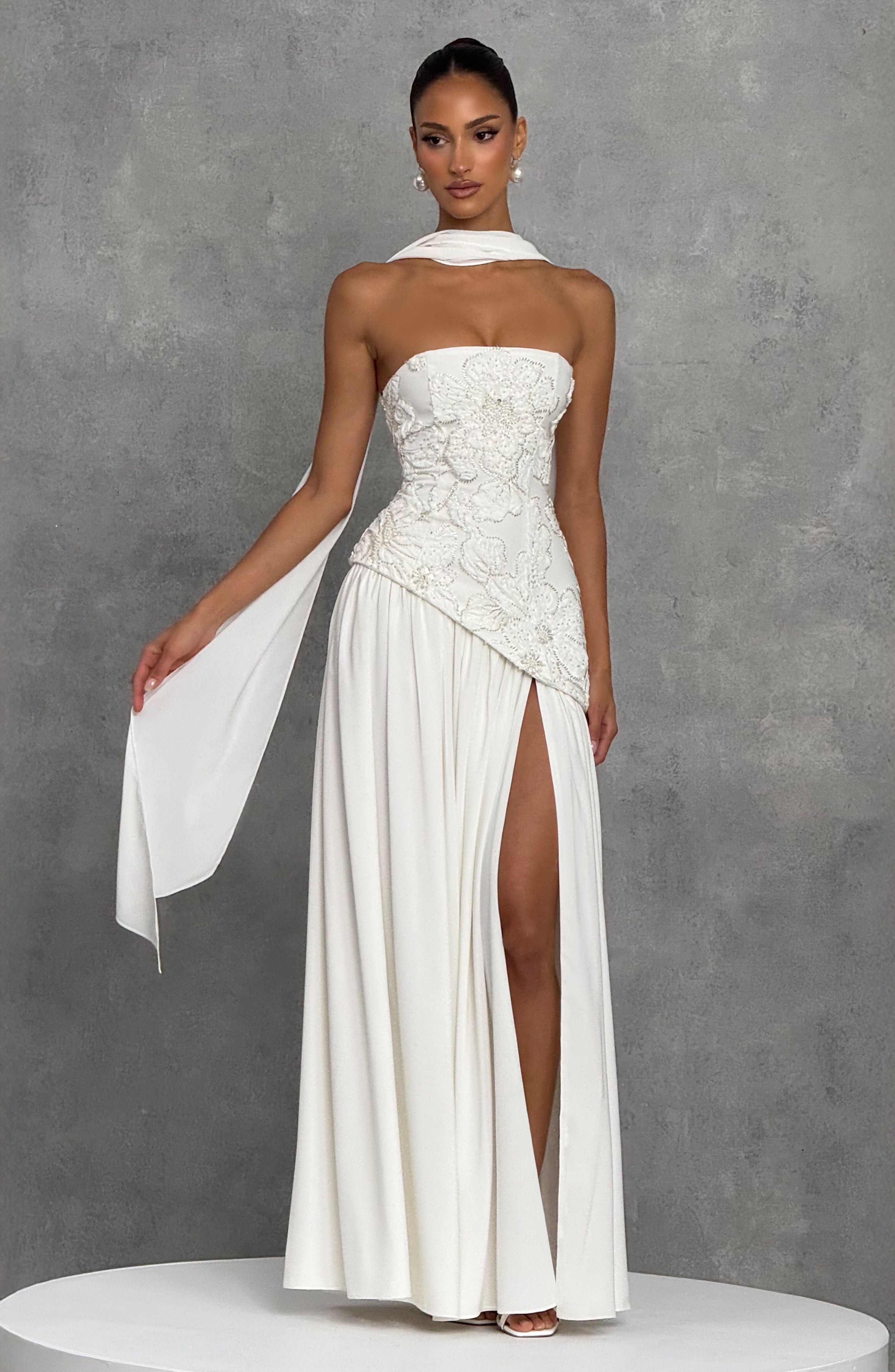 minilena Anneliese Maxi Dress Ivory