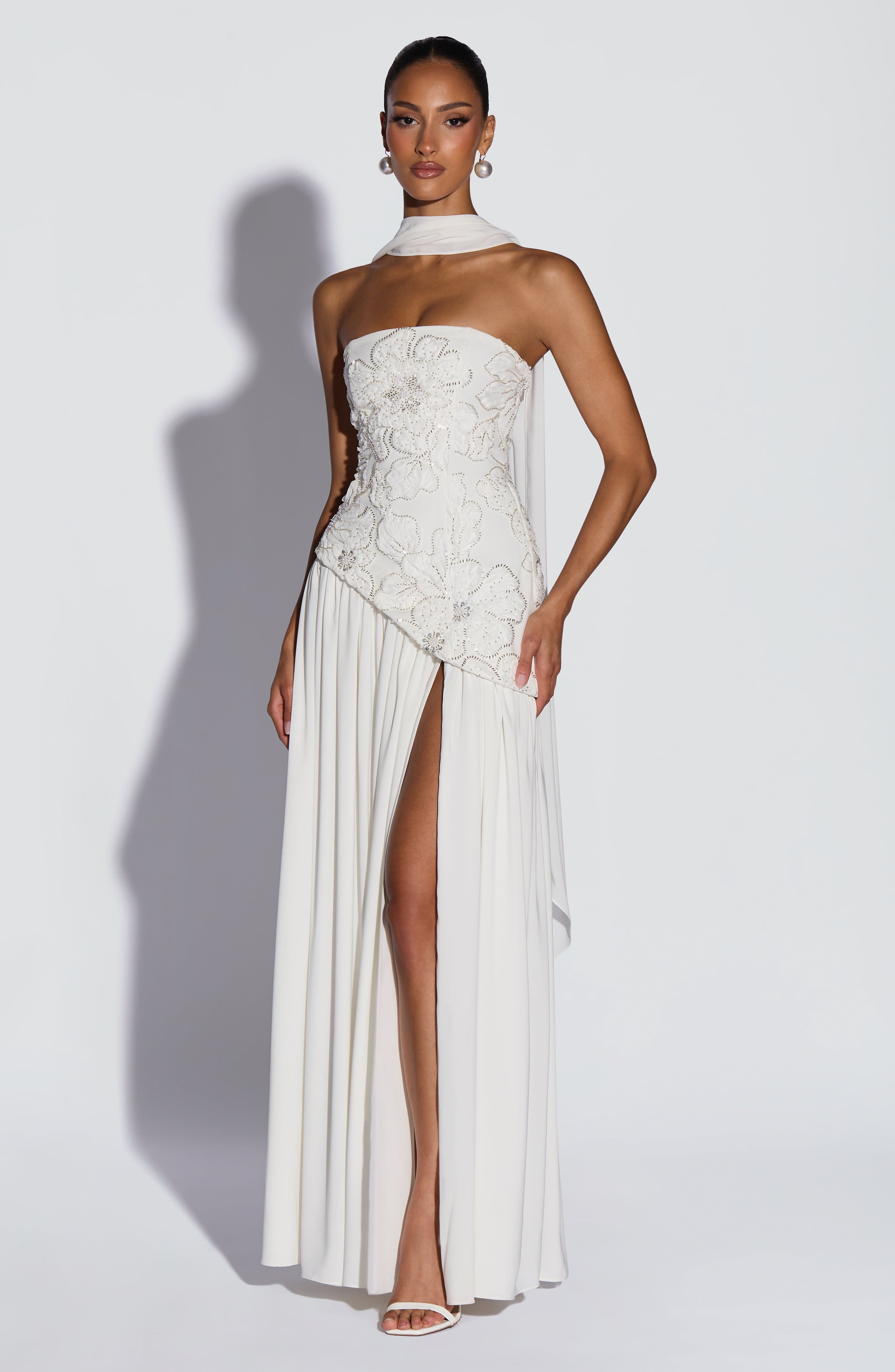 minilena Anneliese Maxi Dress Ivory