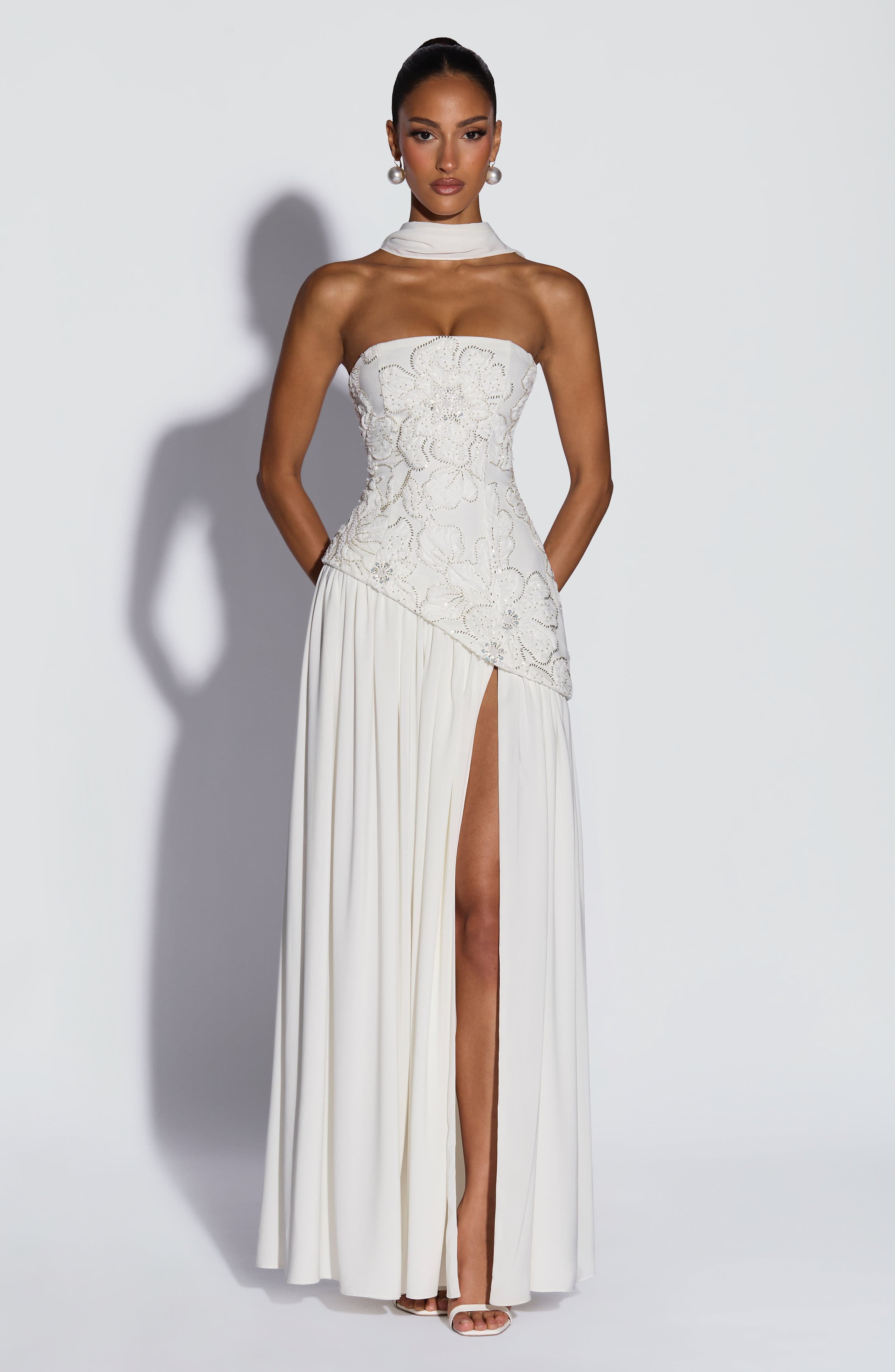 minilena Anneliese Maxi Dress Ivory