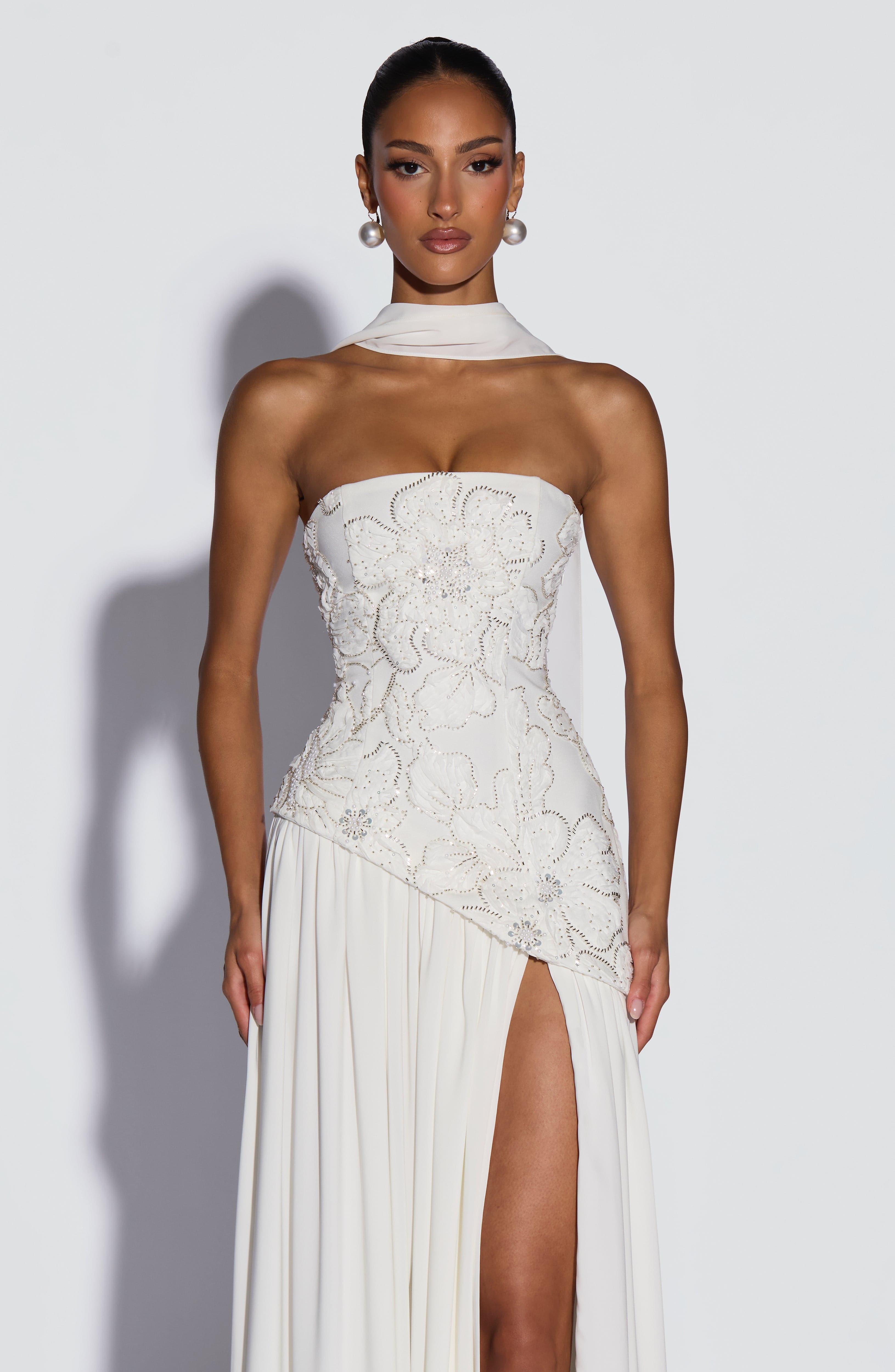 minilena Anneliese Maxi Dress Ivory