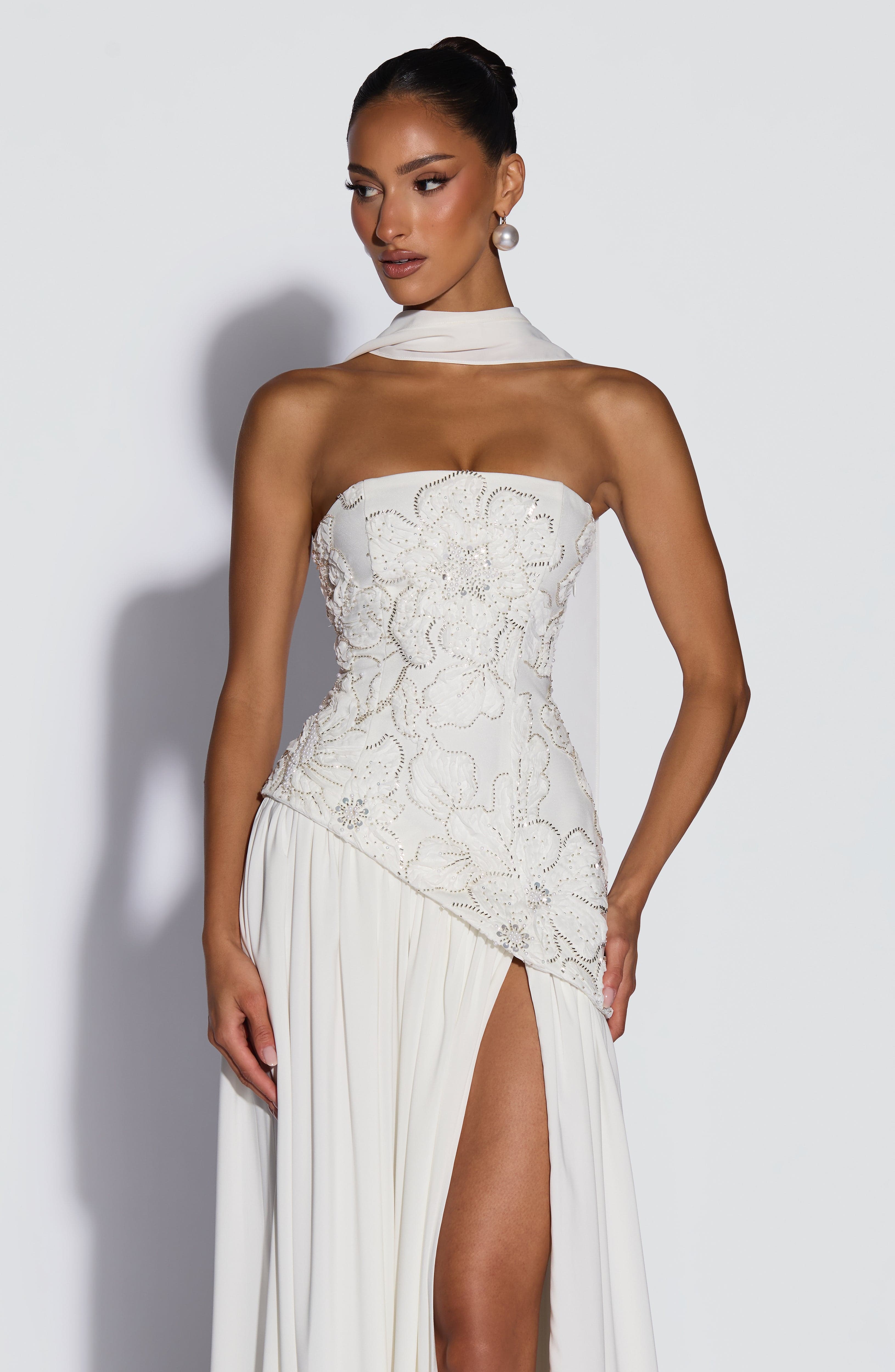 minilena Anneliese Maxi Dress Ivory