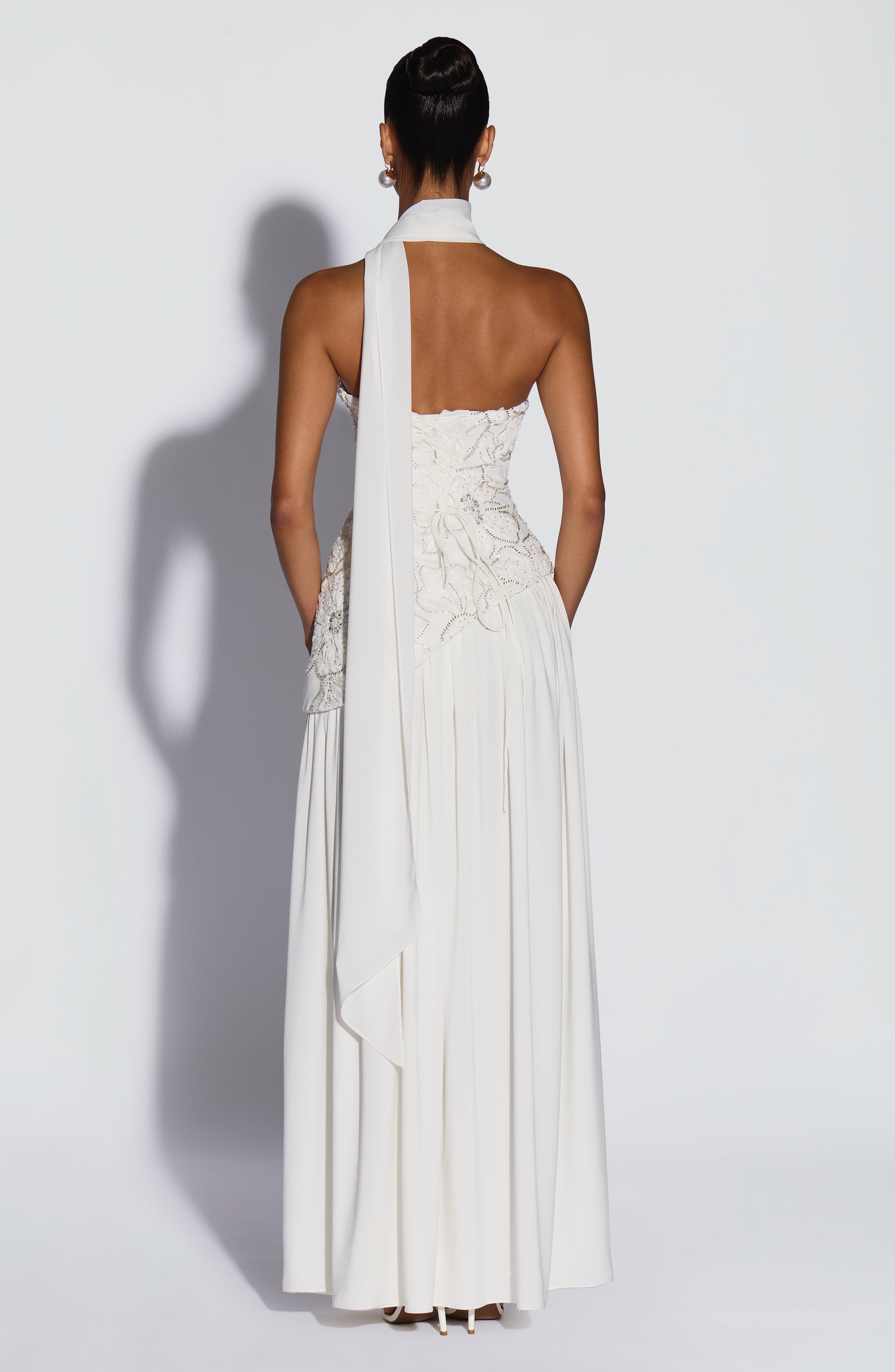 minilena Anneliese Maxi Dress Ivory