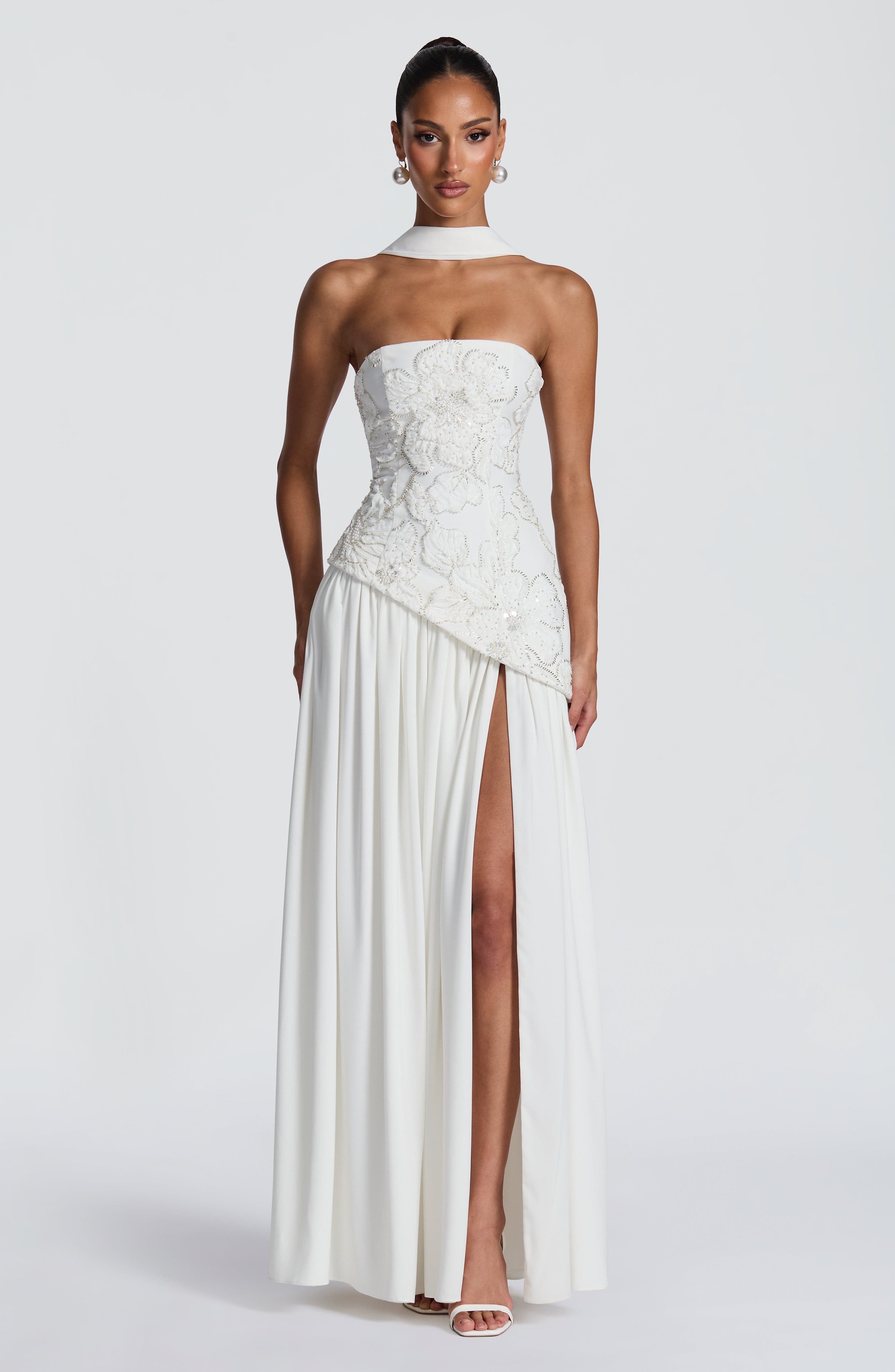 minilena Anneliese Maxi Dress Ivory