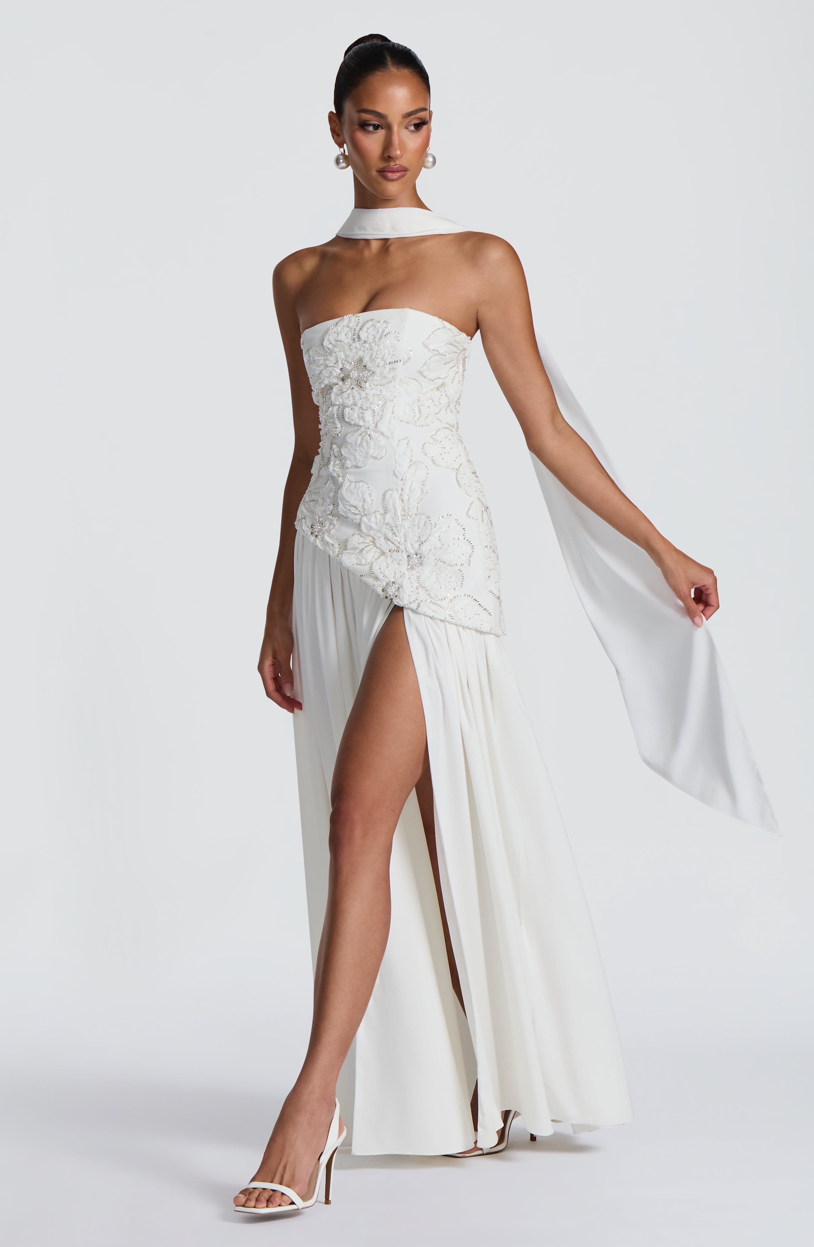 minilena Anneliese Maxi Dress Ivory