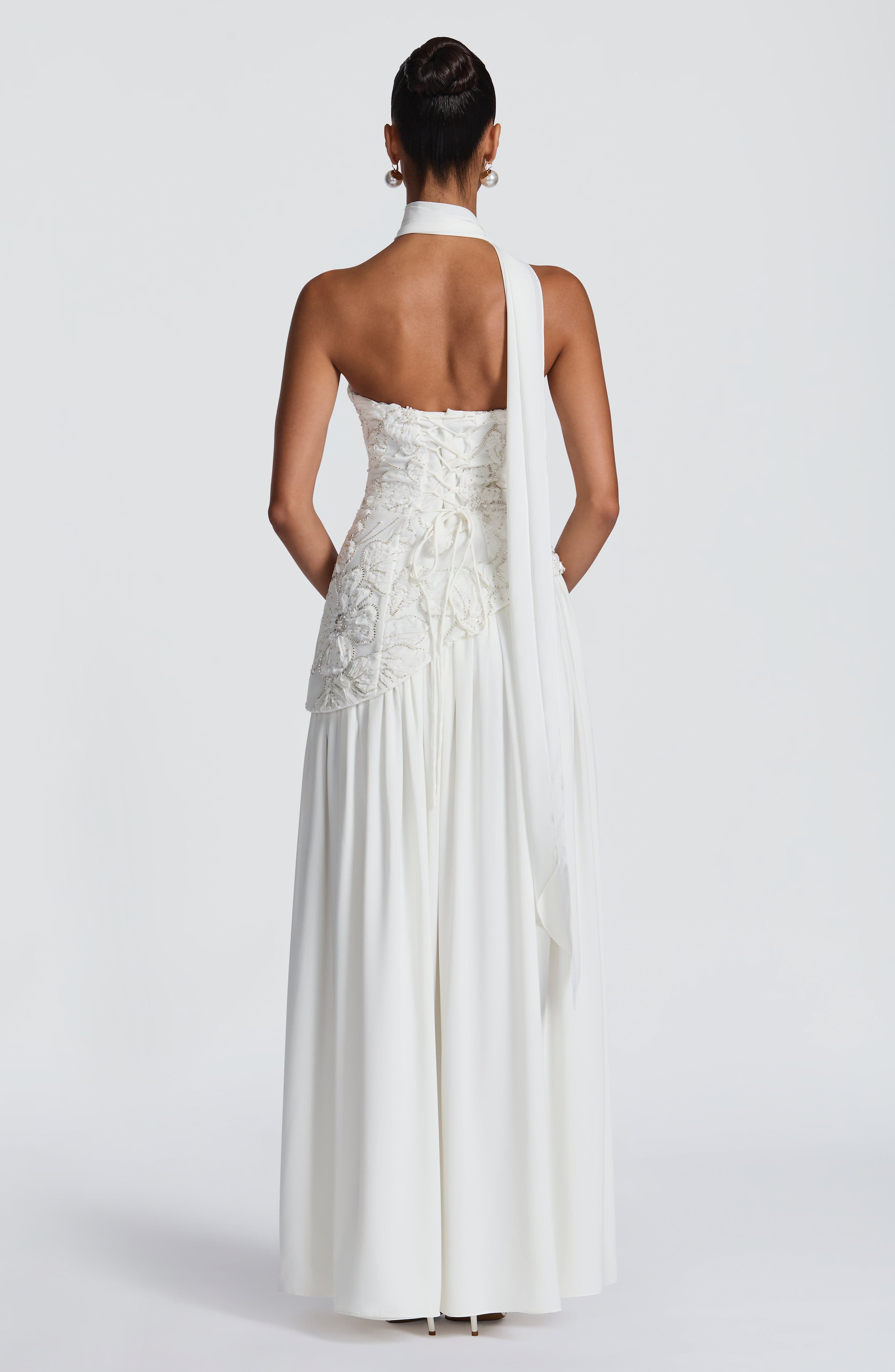 minilena Anneliese Maxi Dress Ivory