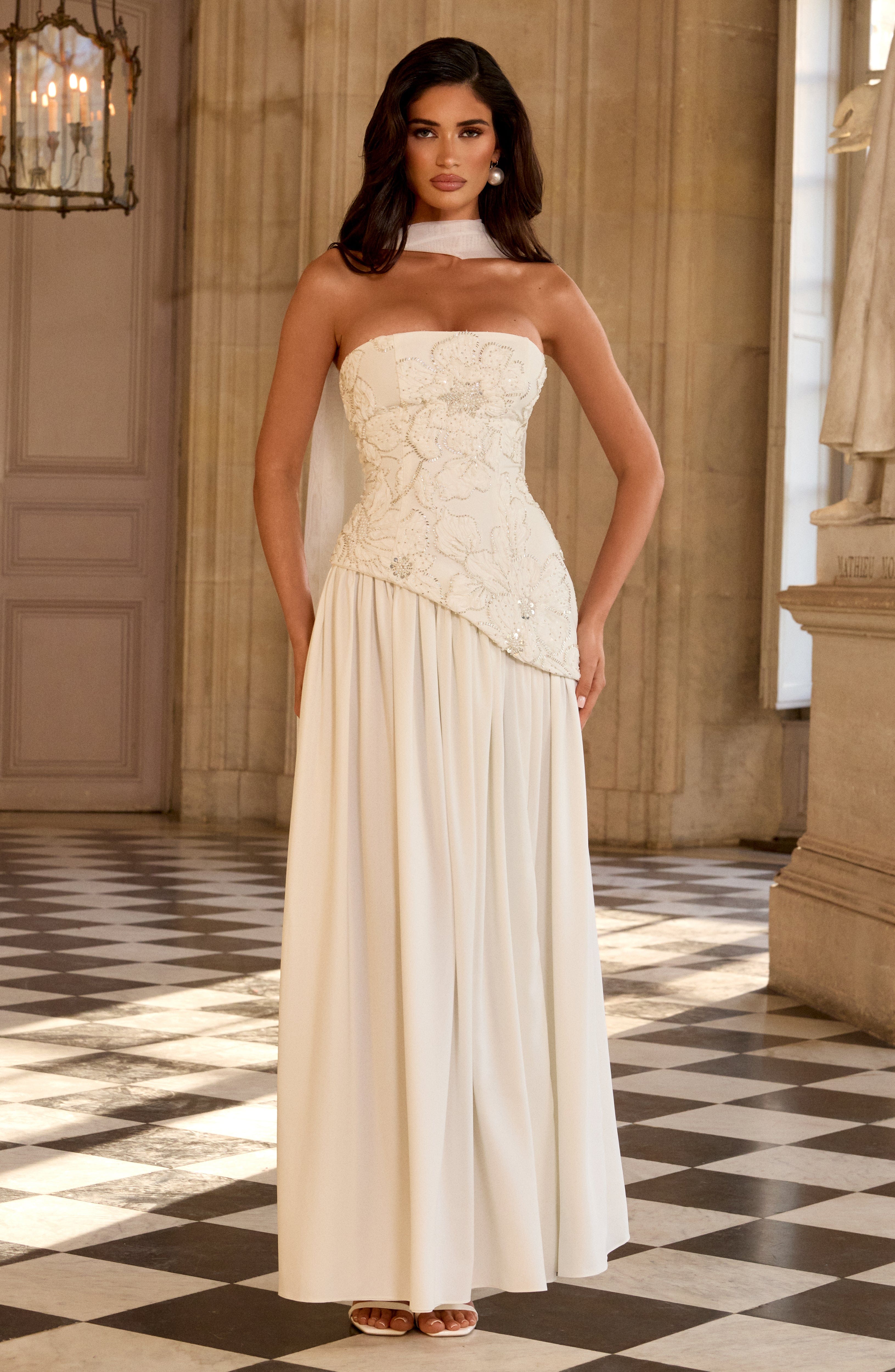 minilena Anneliese Maxi Dress Ivory
