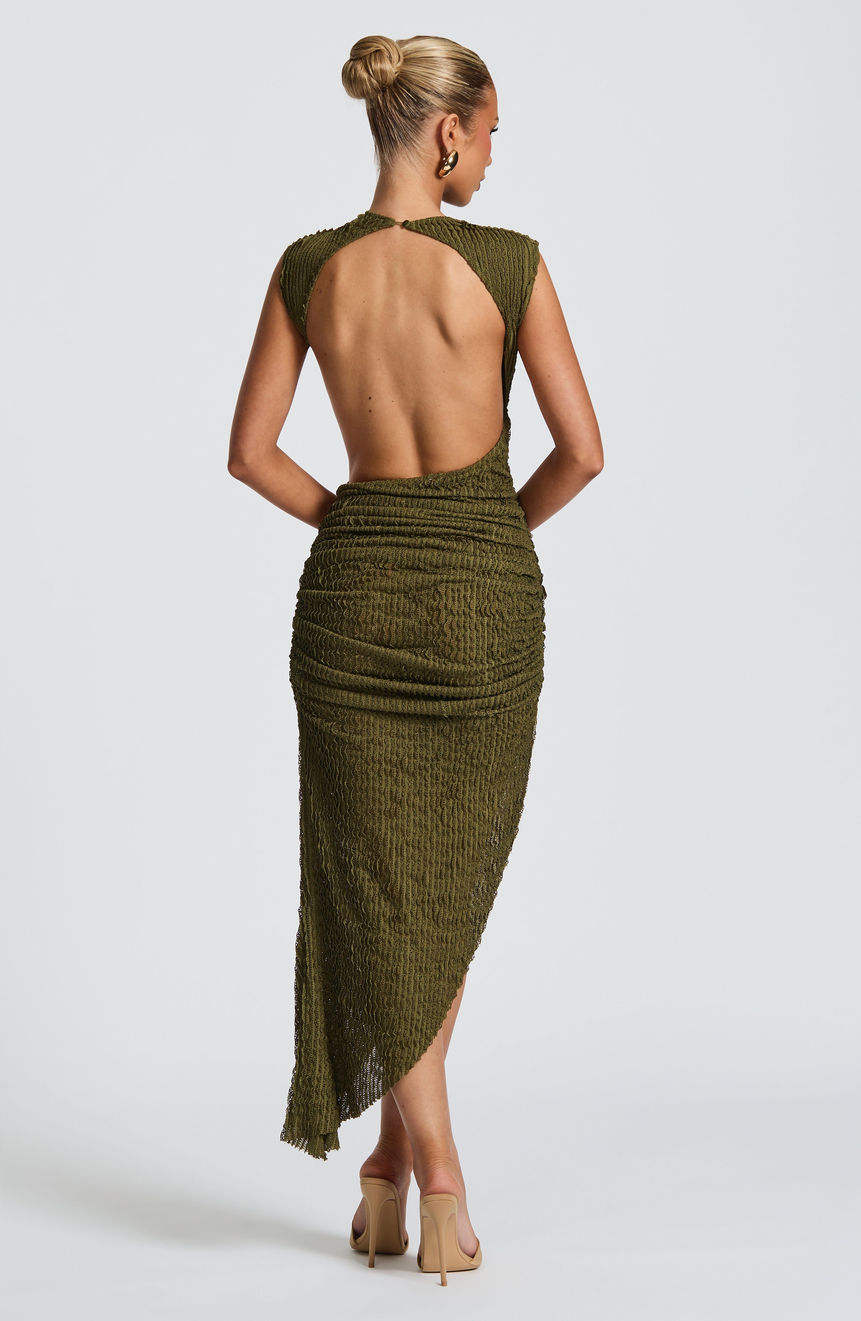 minilena Aphrodite Midi Dress Khaki
