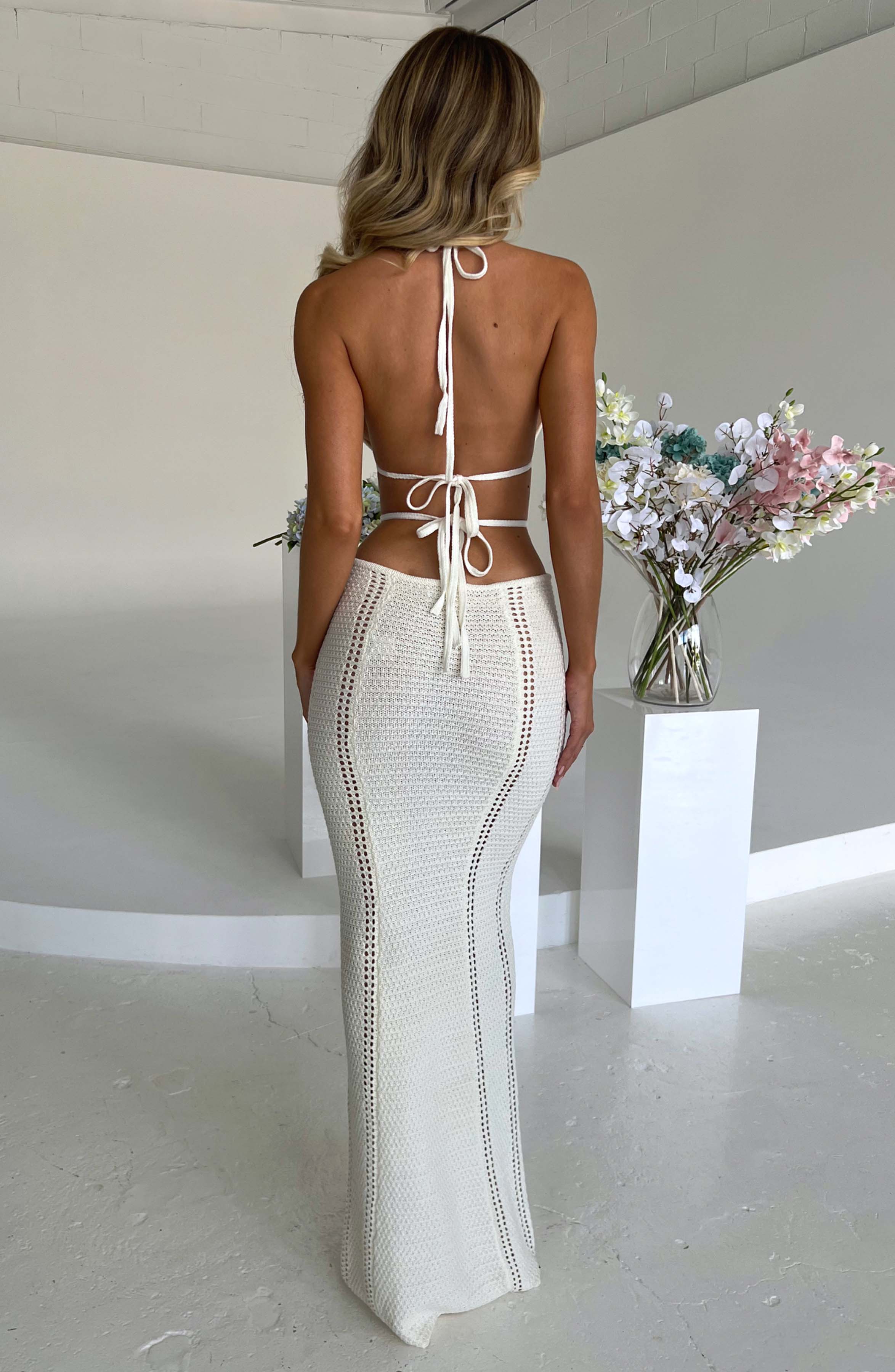 minilena Arabella Maxi Dress White