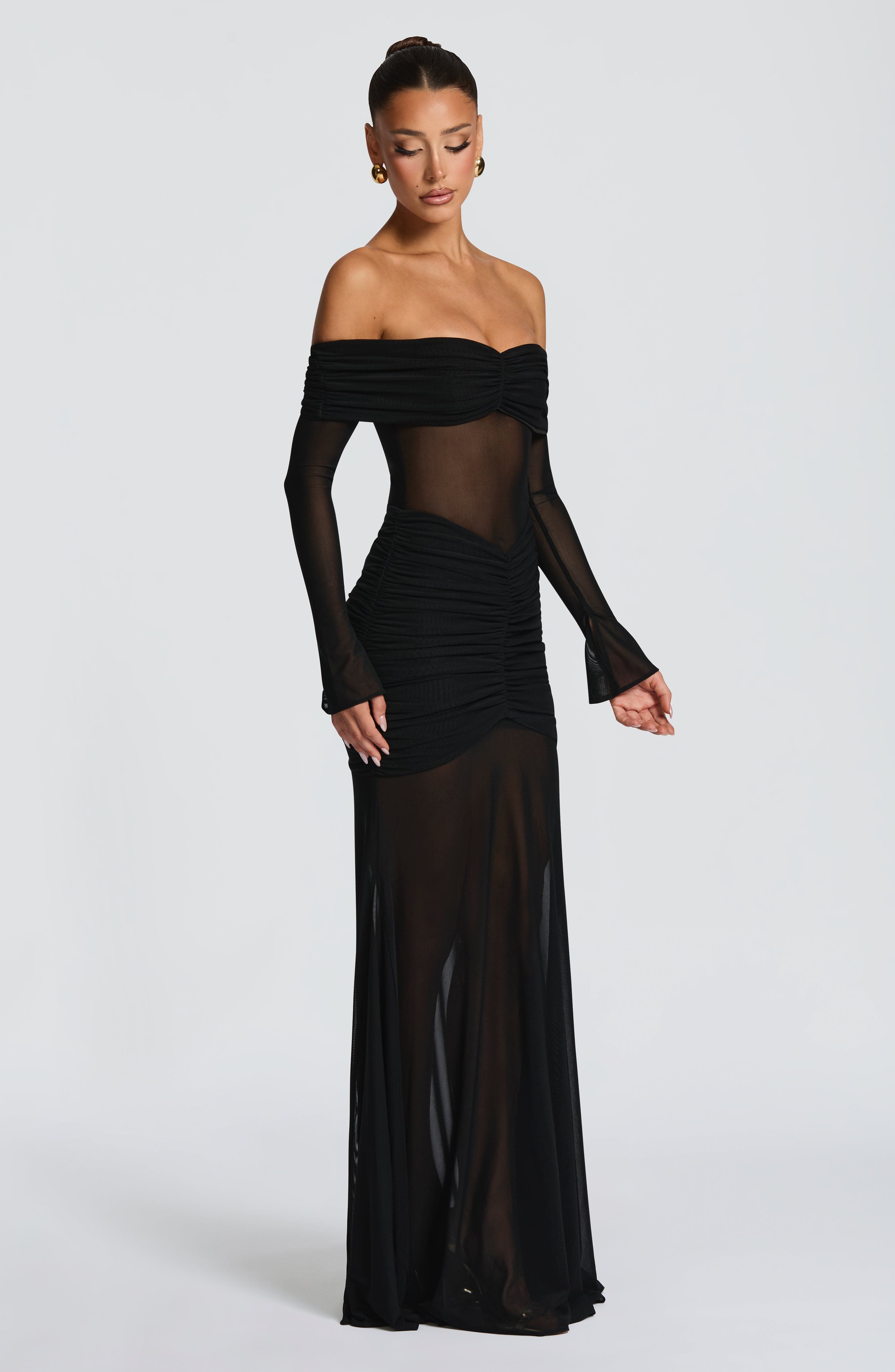 minilena Arlena Maxi Dress Black