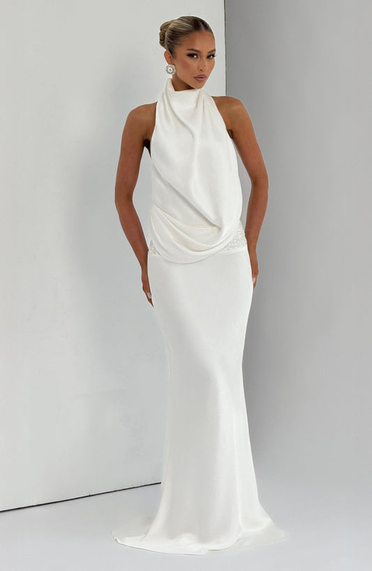 minilena Armelle Maxi Dress Ivory