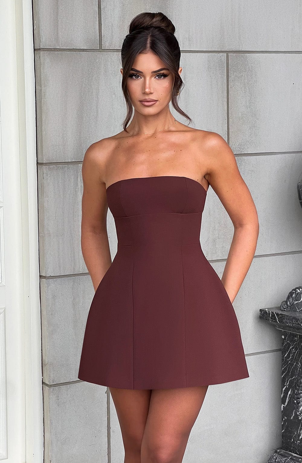 minilena Asha Mini Dress Brown