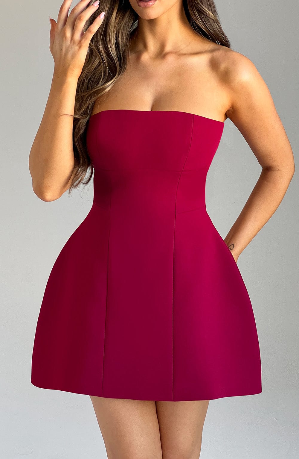 minilena Asha Mini Dress Wine