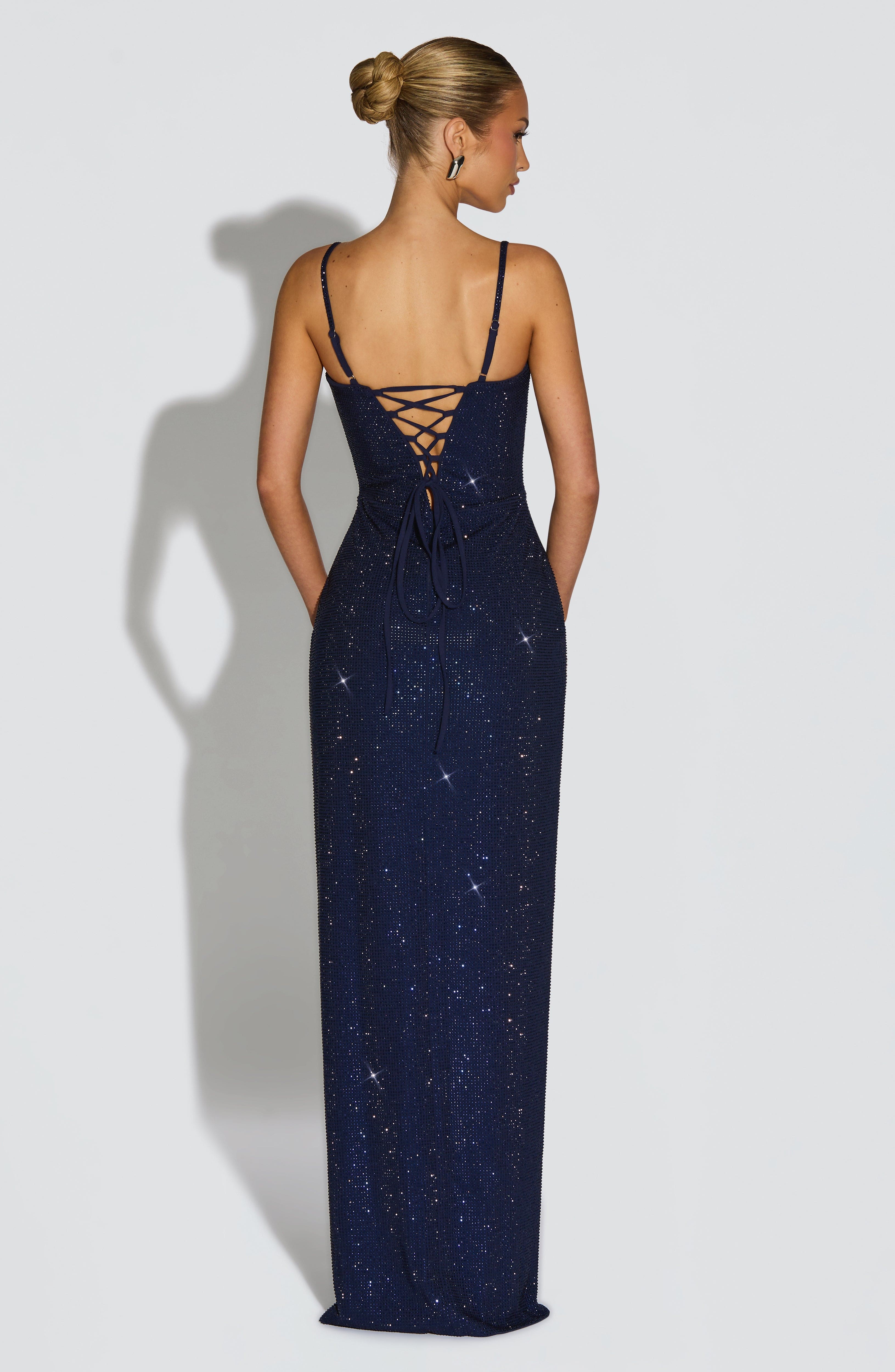 minilena Ashton Maxi Dress Navy
