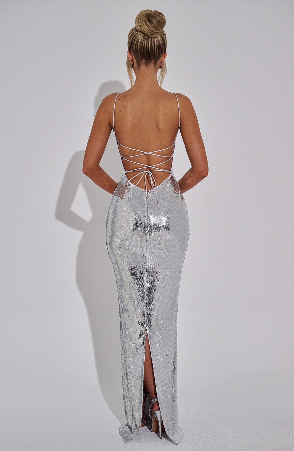 minilena Atari Maxi Dress Silver