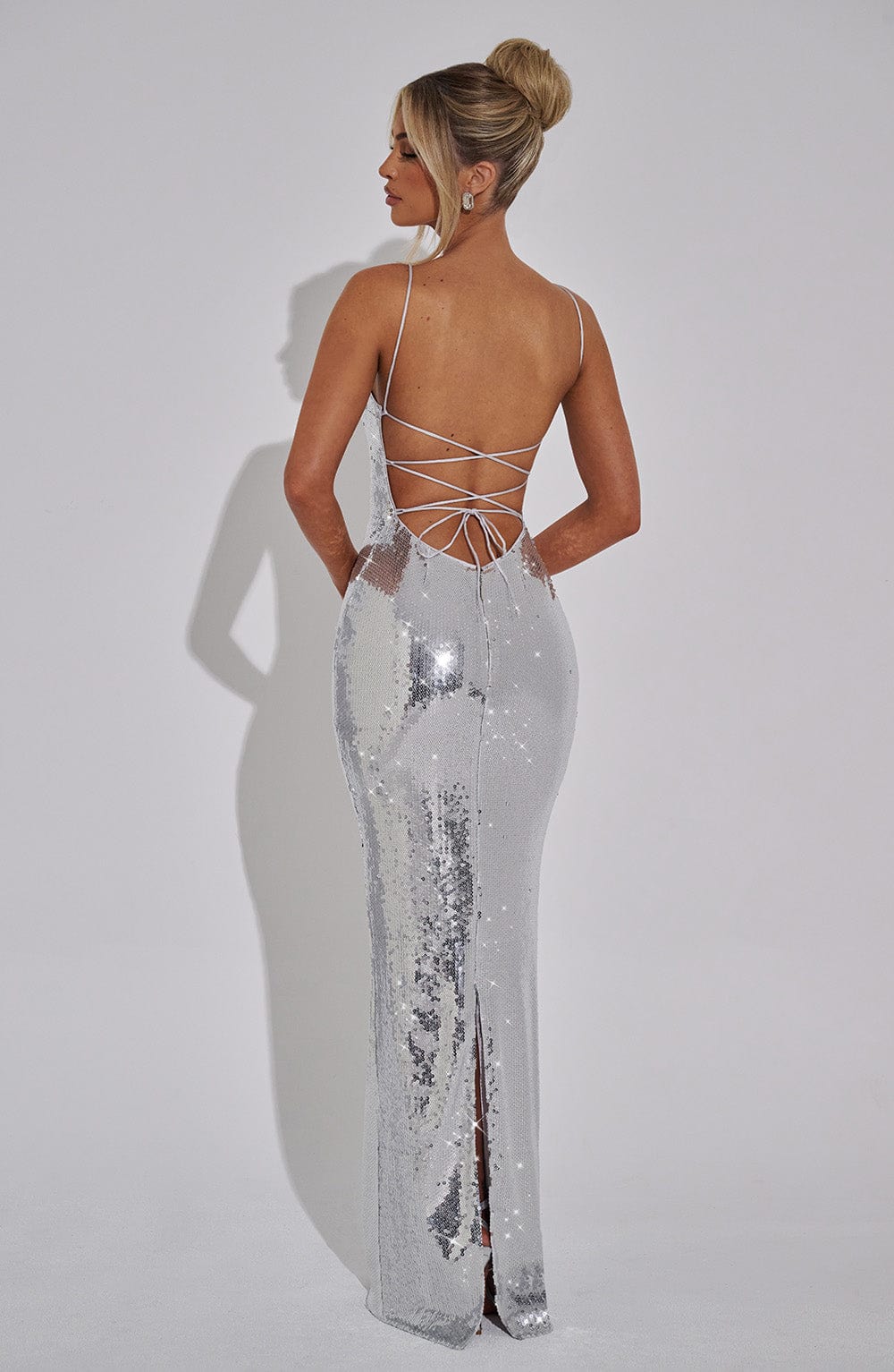 minilena Atari Maxi Dress Silver