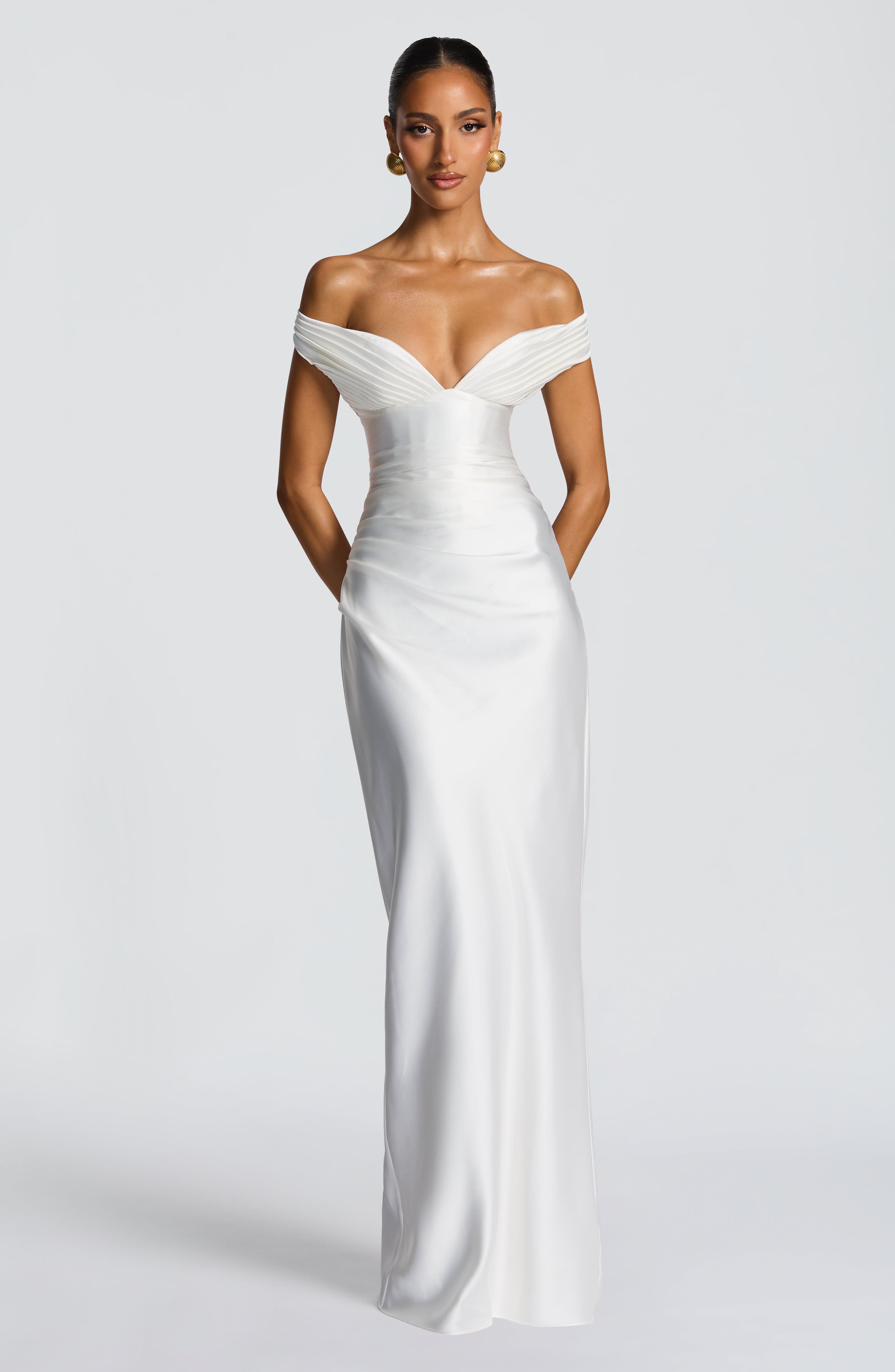minilena Aurelia Maxi Dress Ivory