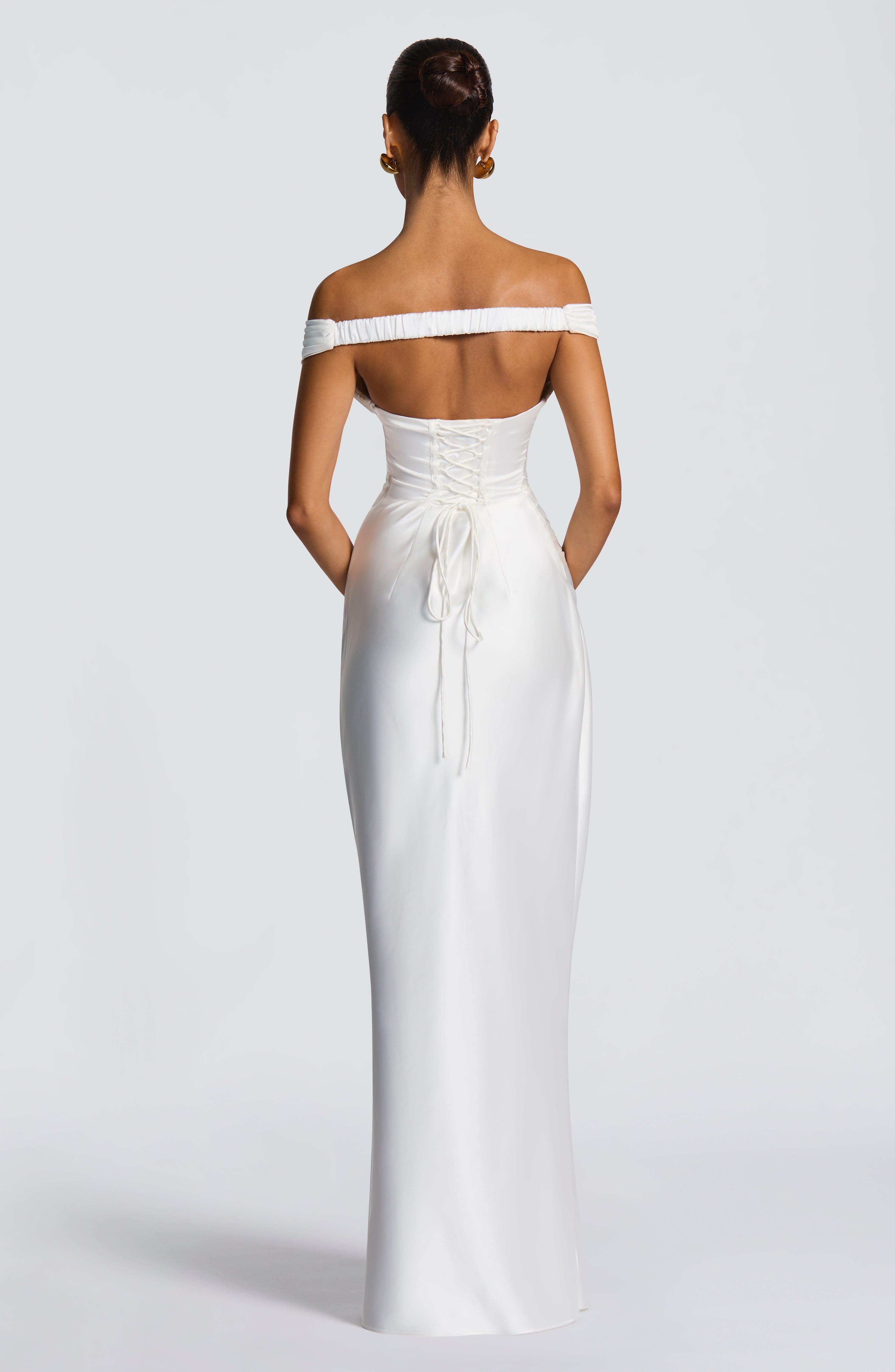 minilena Aurelia Maxi Dress Ivory