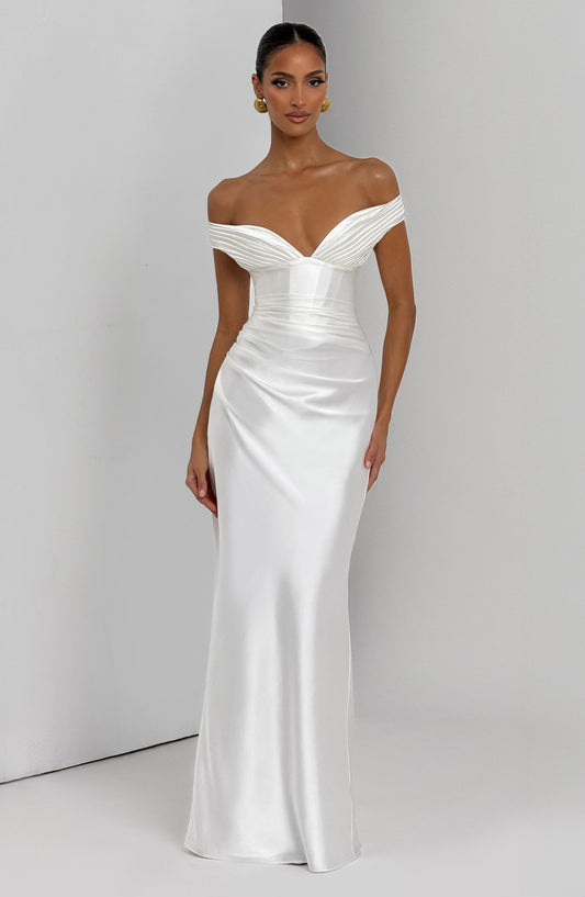 minilena Aurelia Maxi Dress Ivory