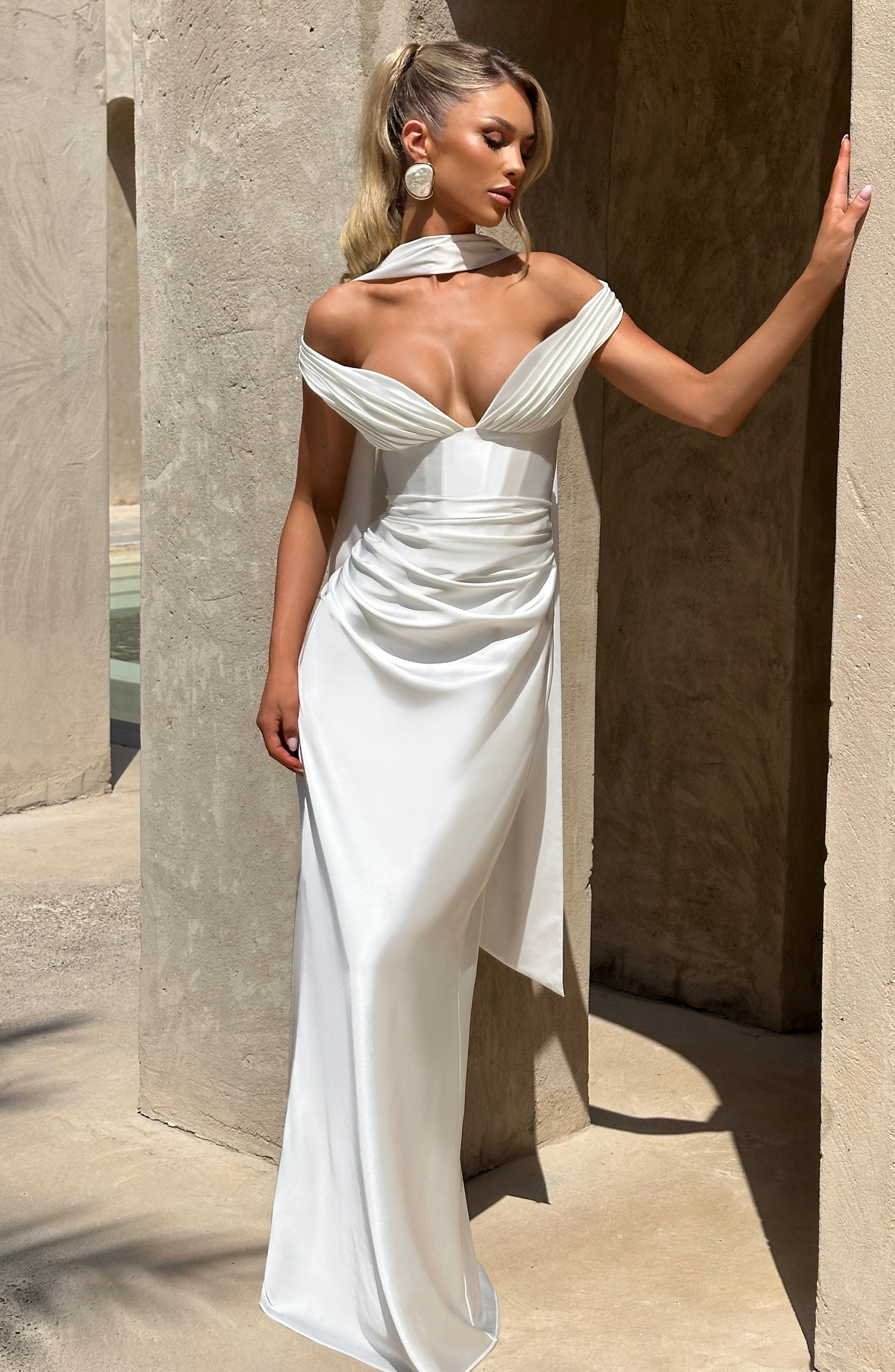 minilena Aurelia Maxi Dress Ivory
